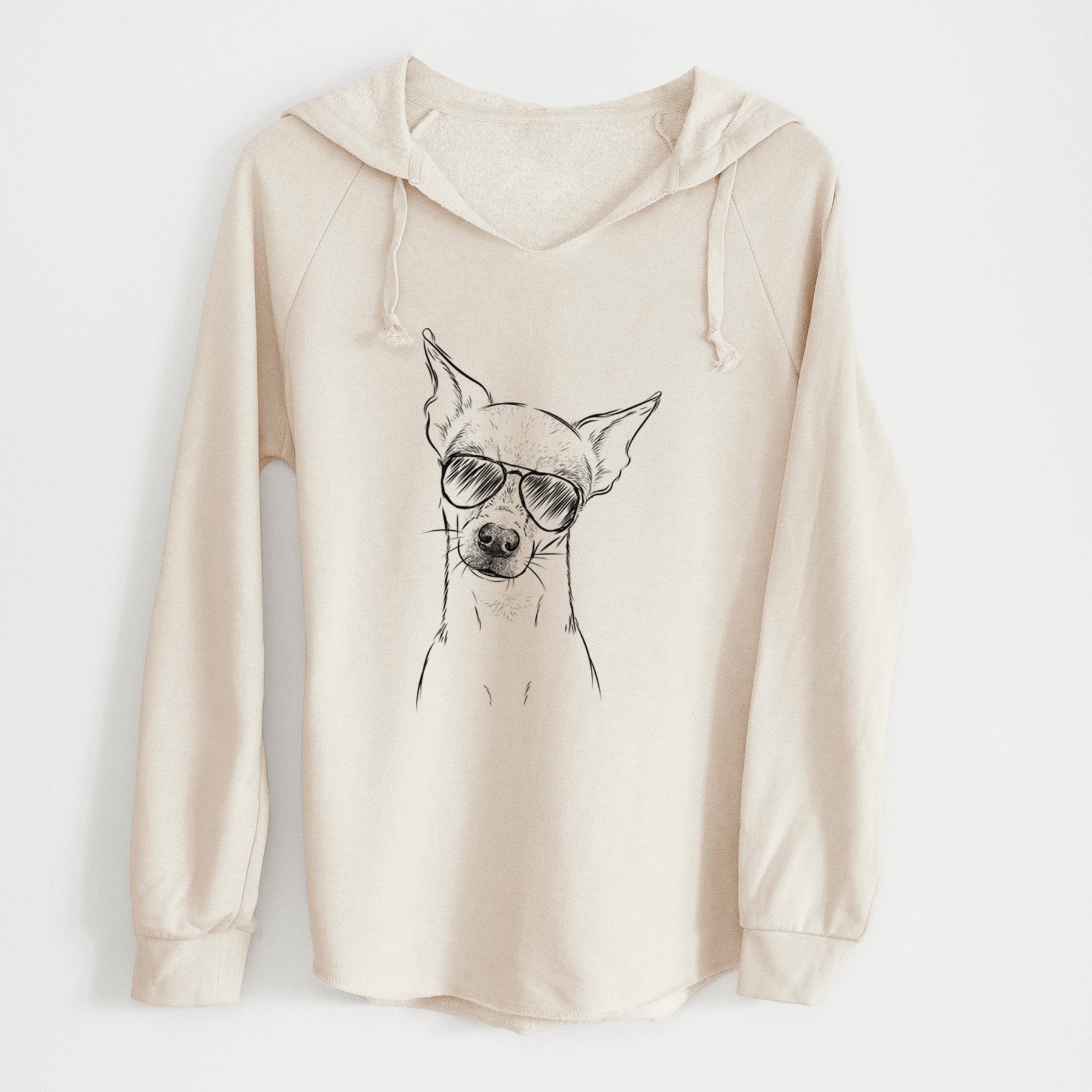 Aviator Emee the Chihuahua - Cali Wave Hooded Sweatshirt