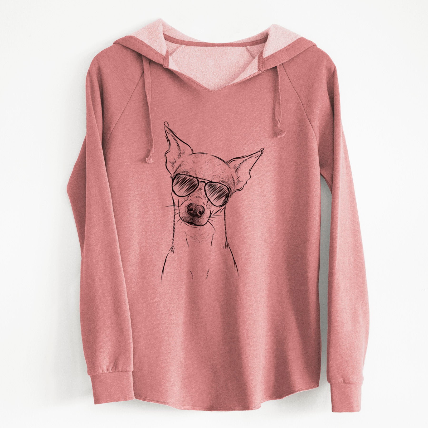 Aviator Emee the Chihuahua - Cali Wave Hooded Sweatshirt