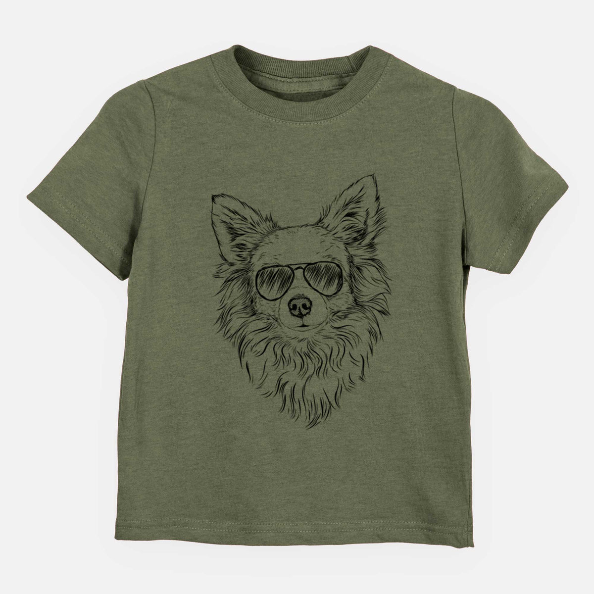 Aviator Emma the Longhaired Chihuahua - Kids/Youth/Toddler Shirt