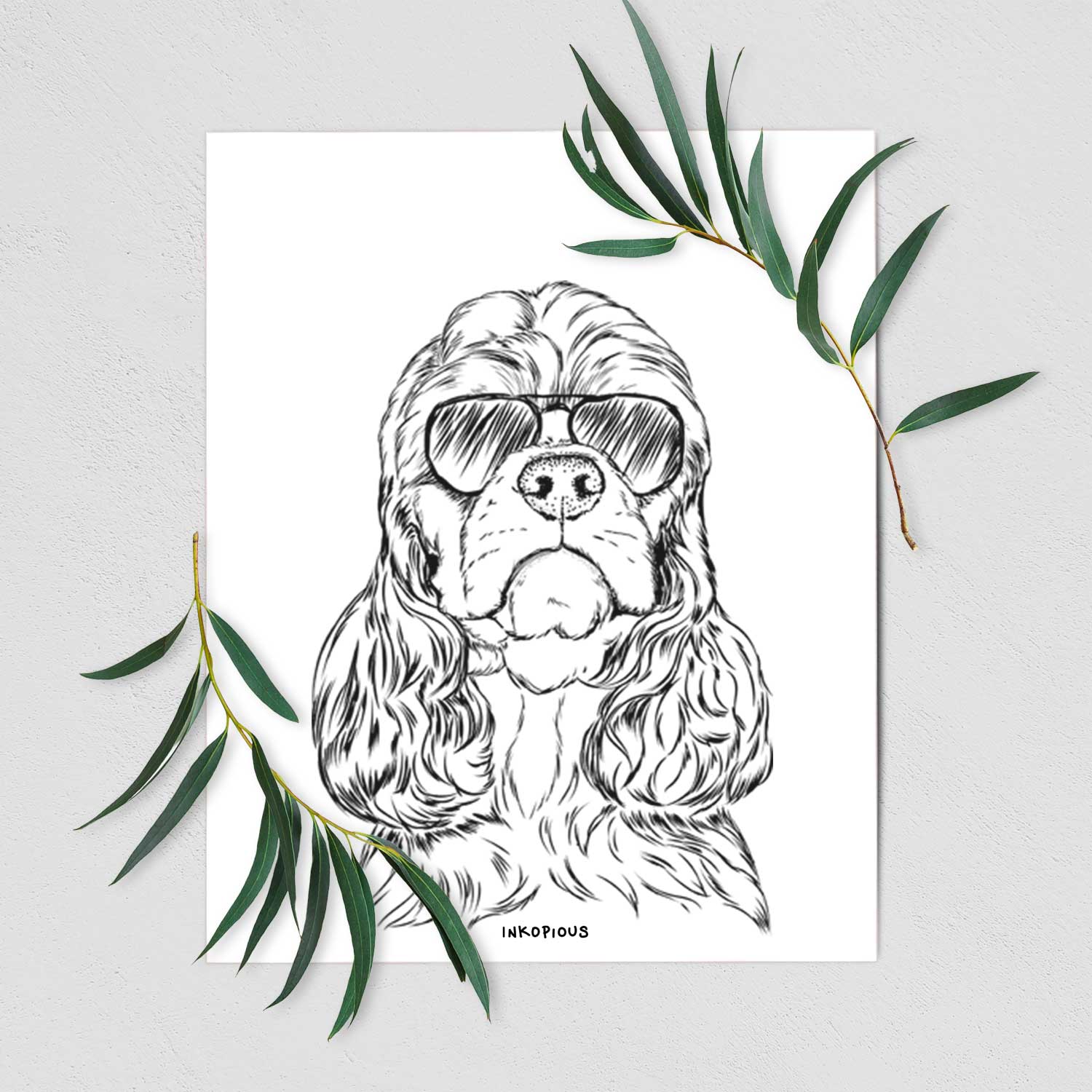 Emma the Cocker Spaniel Art Print