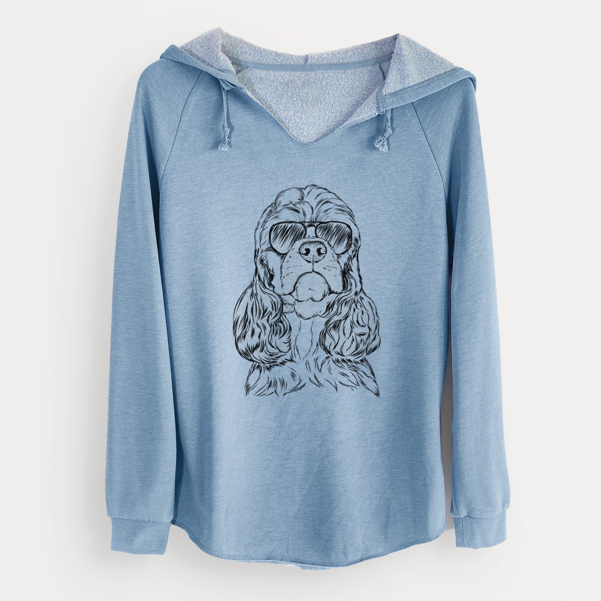 Aviator Emma the Cocker Spaniel - Cali Wave Hooded Sweatshirt