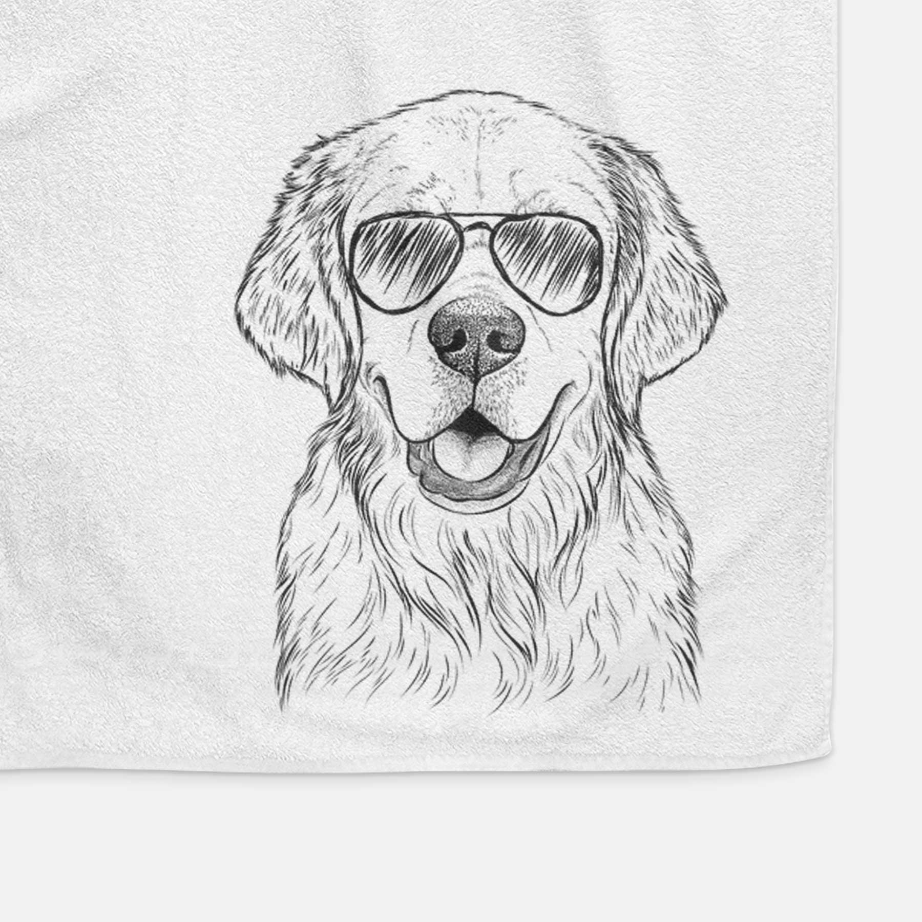 Emma the Golden Retriever Decorative Hand Towel