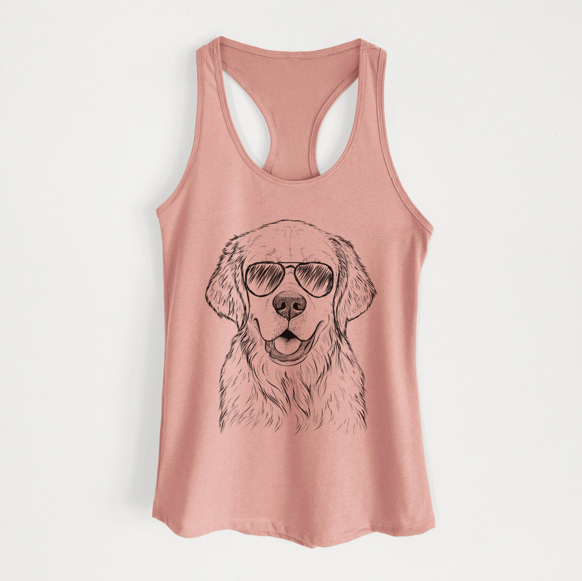 Emma the Golden Retriever - Women's Racerback Tanktop