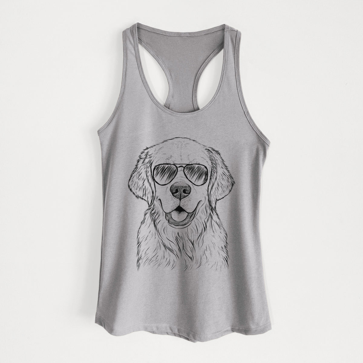 Emma the Golden Retriever - Women's Racerback Tanktop