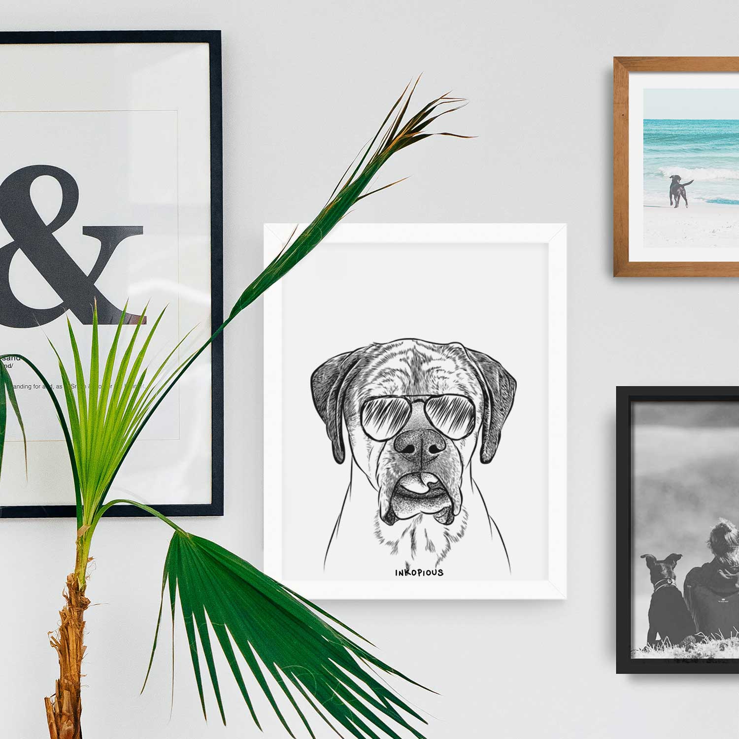 Emma the English Mastiff Art Print