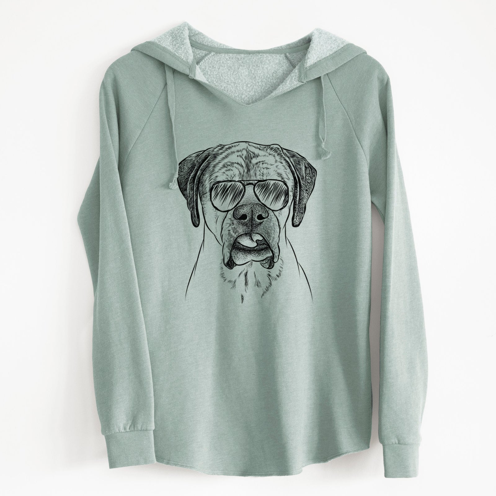 Aviator Emma the English Mastiff - Cali Wave Hooded Sweatshirt