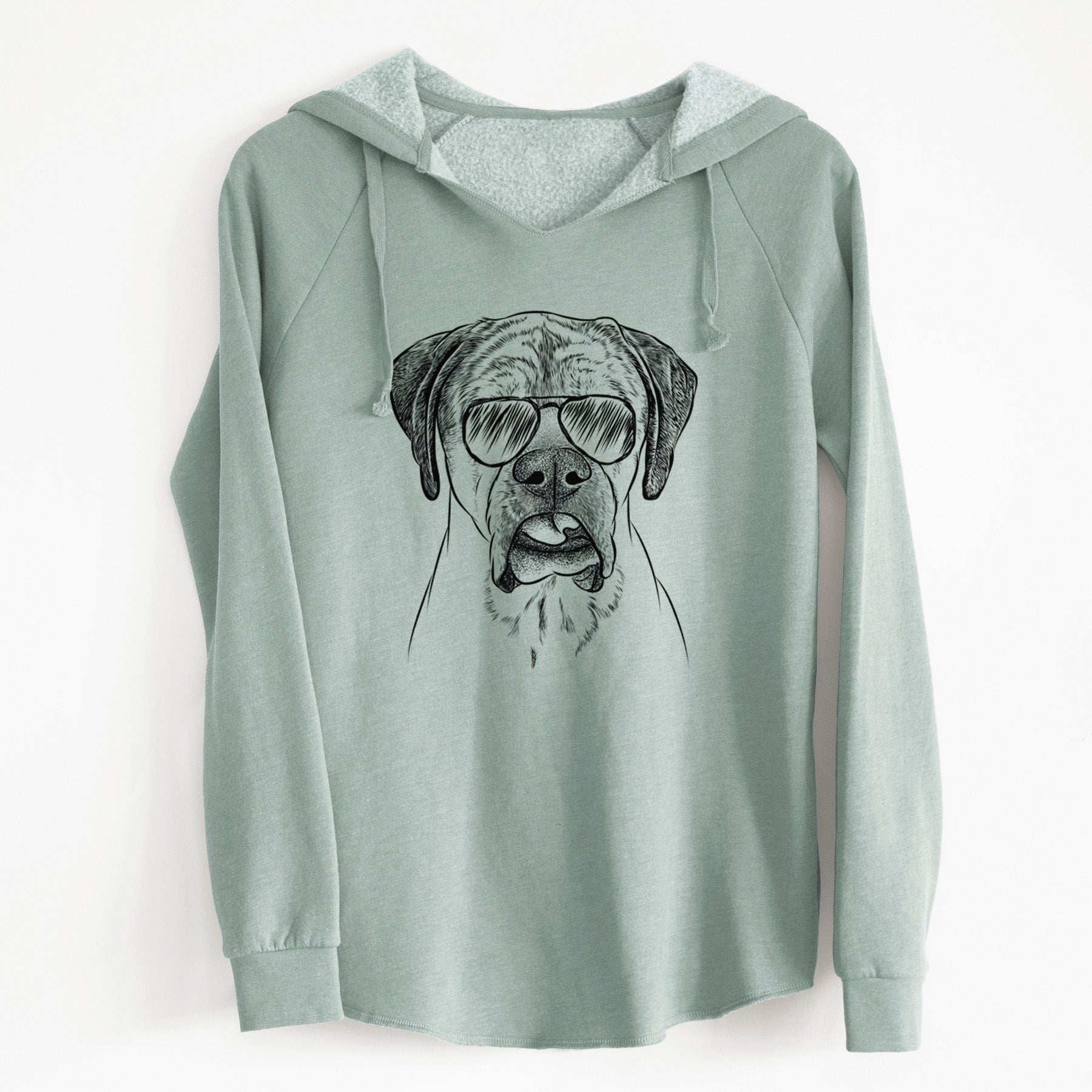 Aviator Emma the English Mastiff - Cali Wave Hooded Sweatshirt