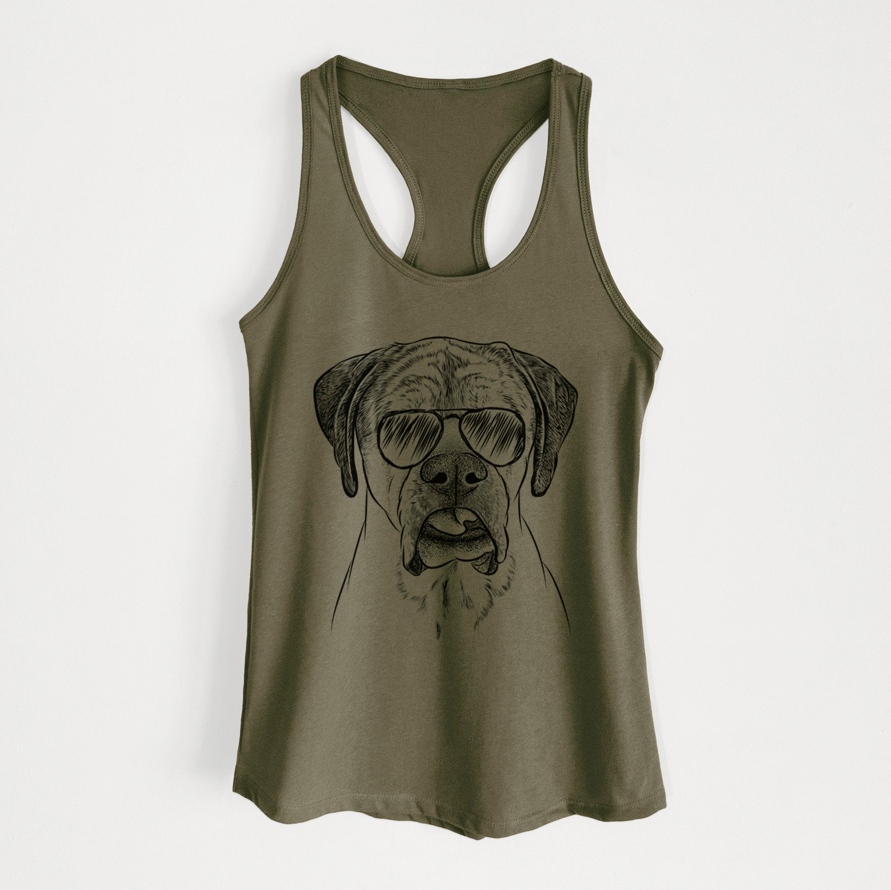 Emma the English Mastiff - Women's Racerback Tanktop