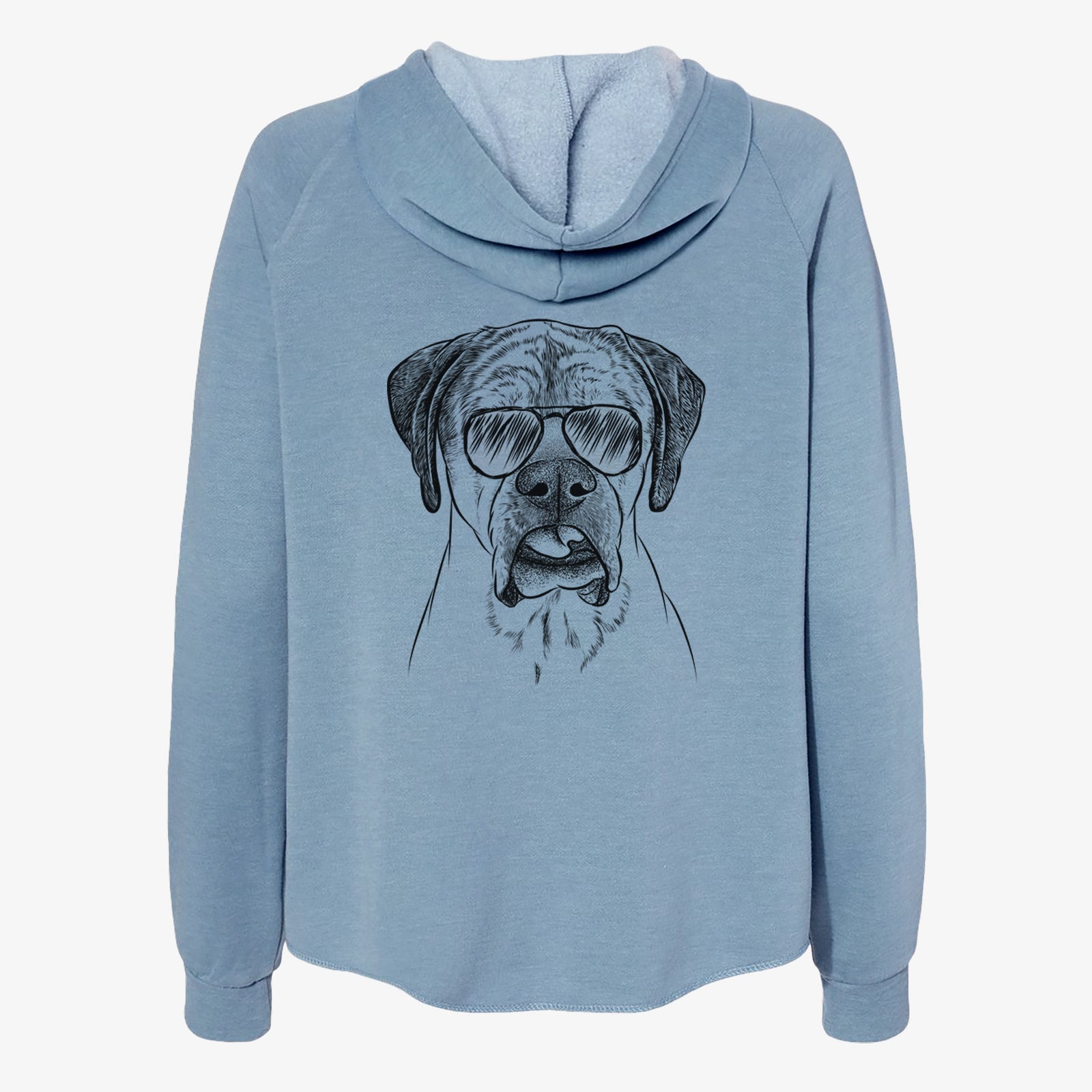 Emma the English Mastiff - Women's Cali Wave Zip-Up Sweatshirt