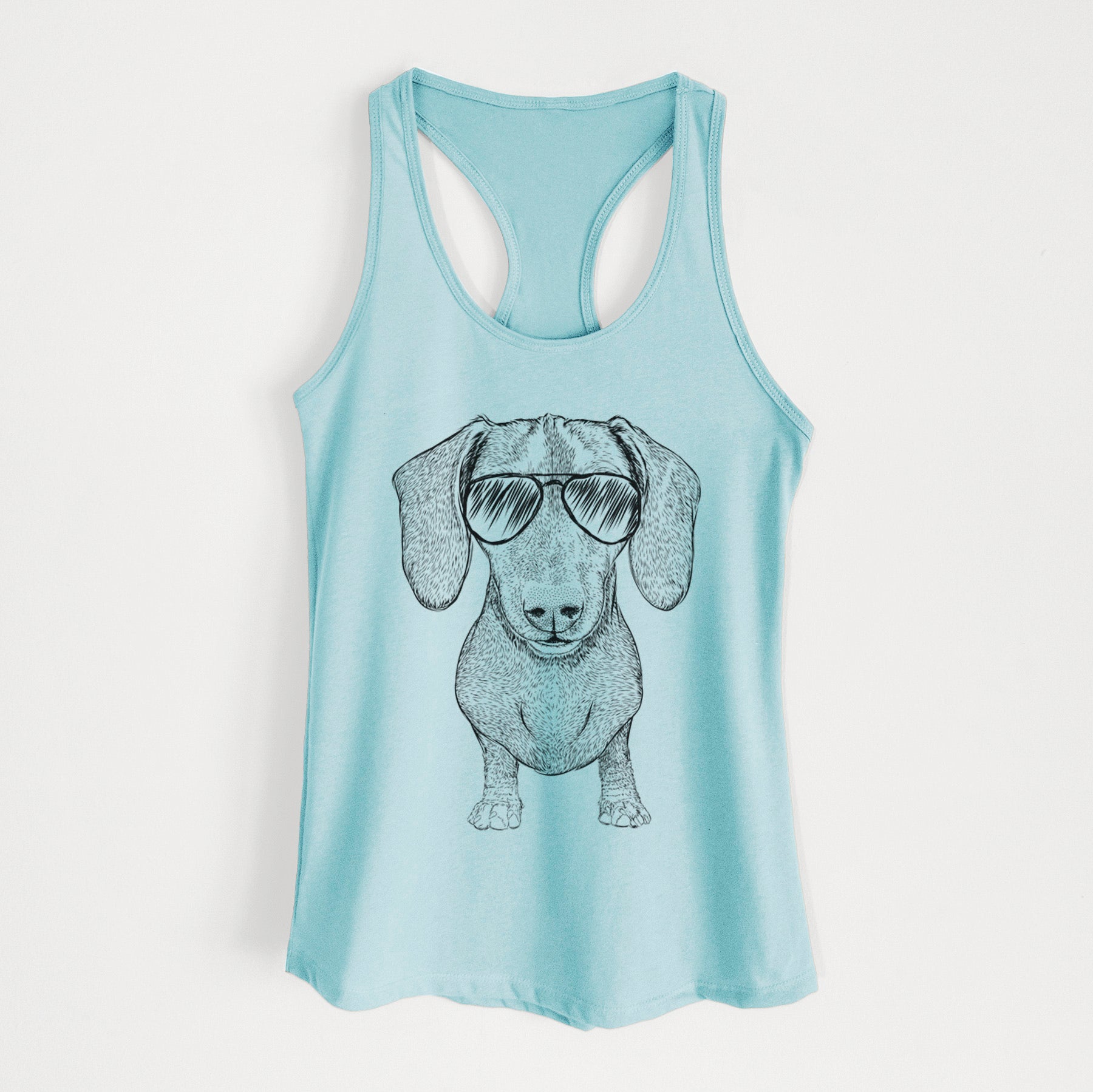 Ernie the Mini Dachshund - Women's Racerback Tanktop