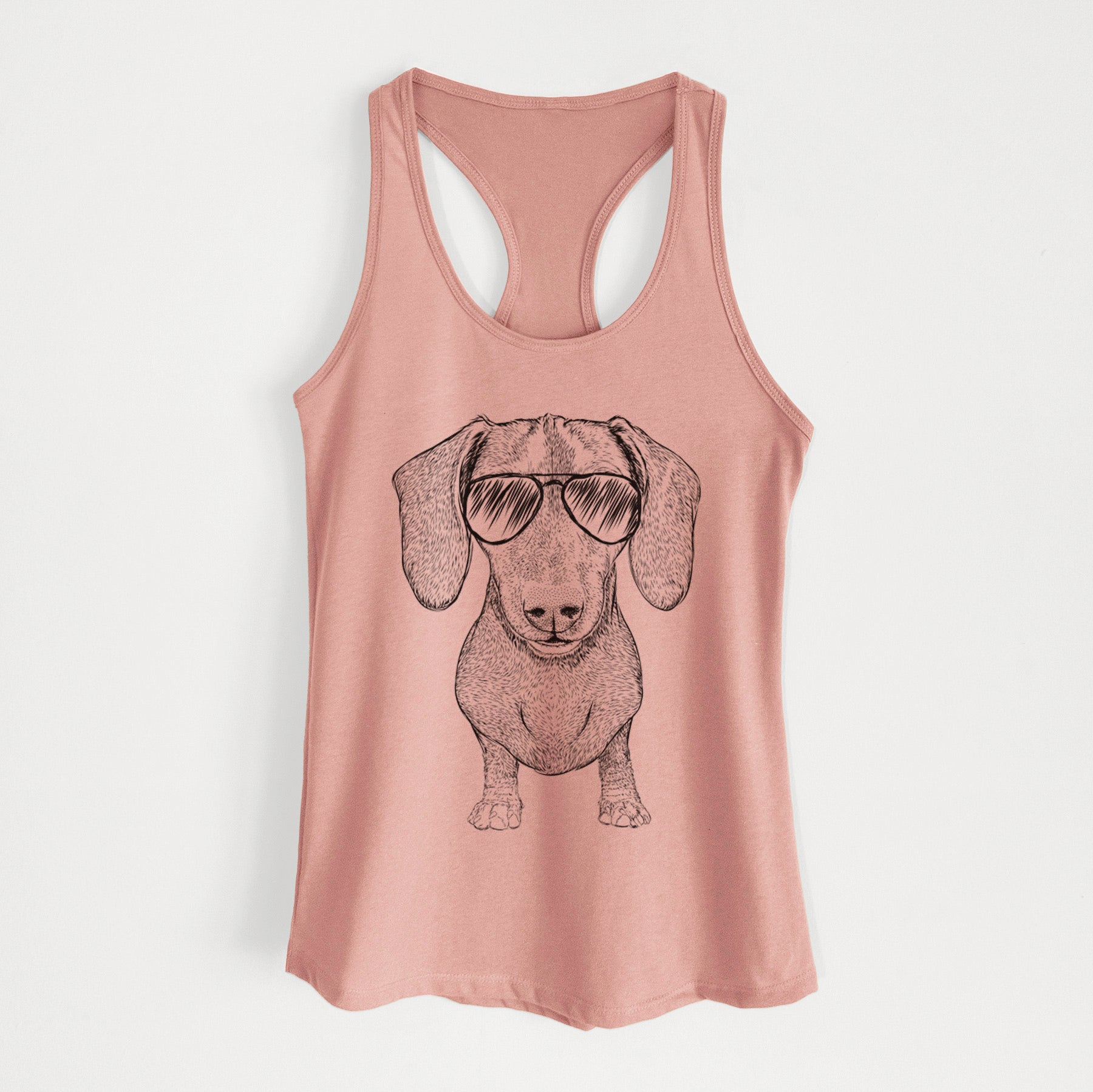 Ernie the Mini Dachshund - Women's Racerback Tanktop