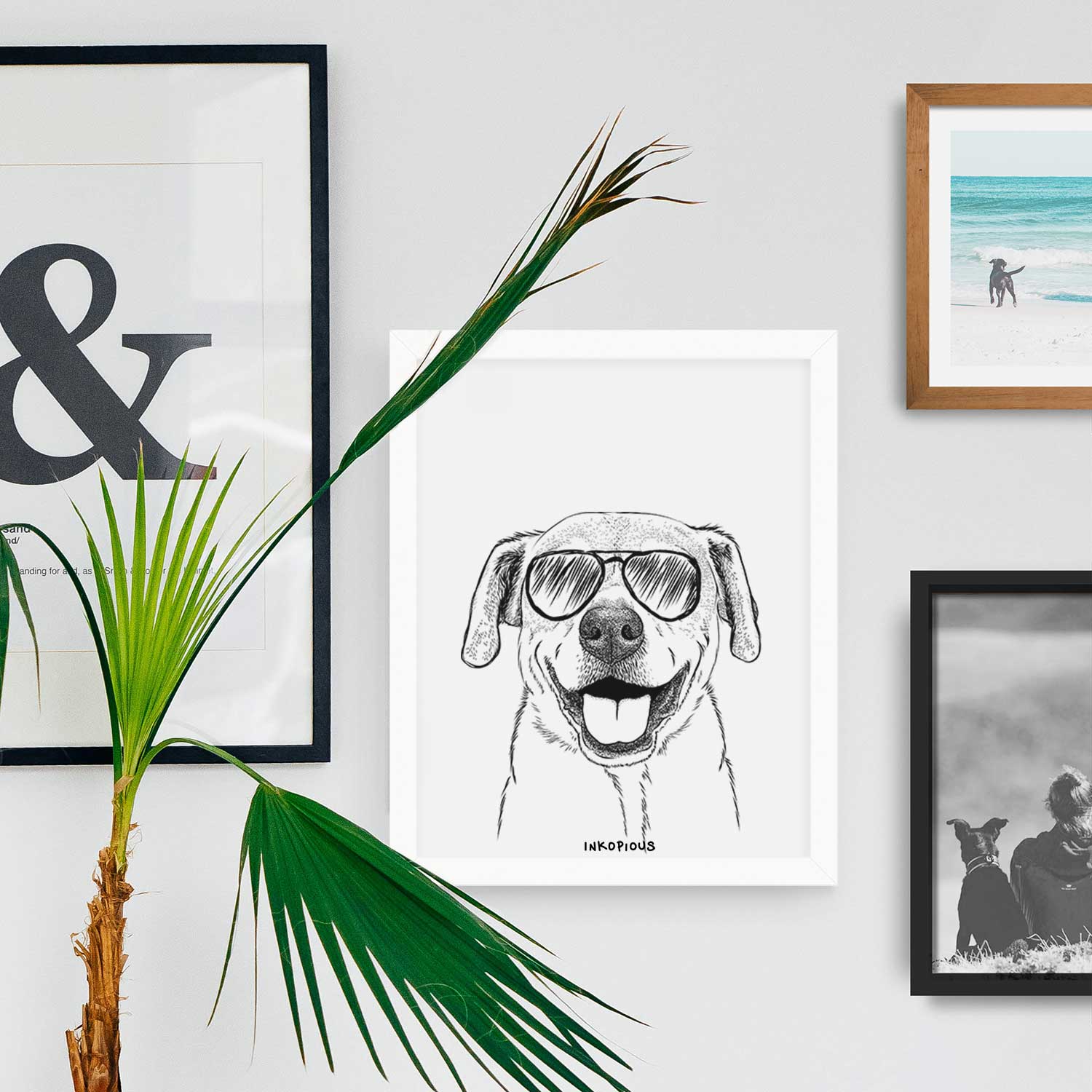 Ernie the Mixed Breed Art Print