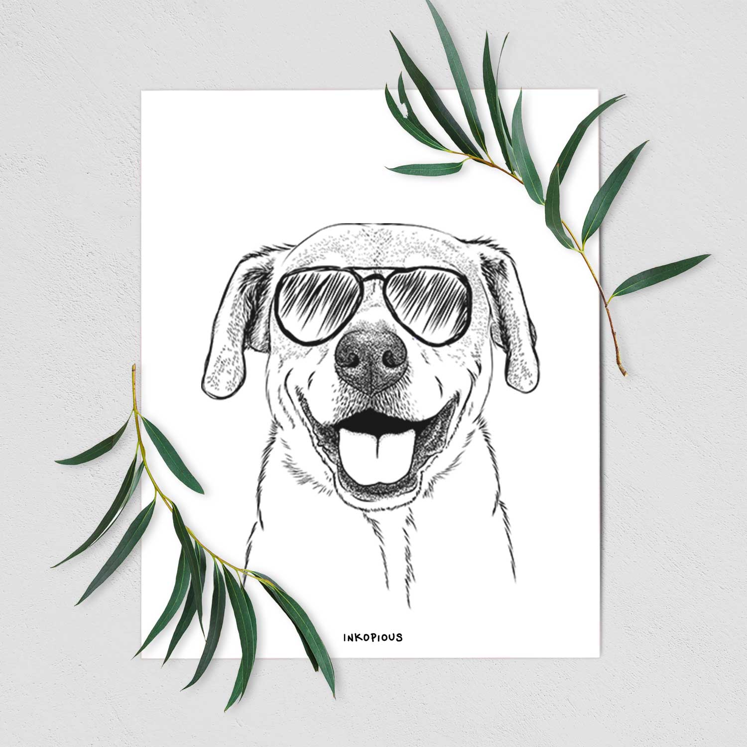 Ernie the Mixed Breed Art Print