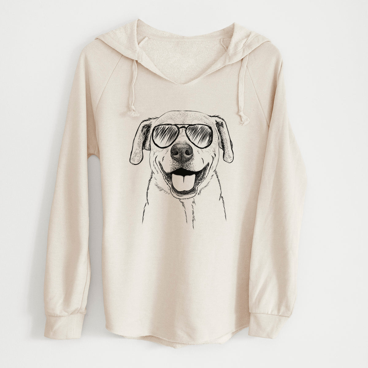Aviator Ernie the Mixed Breed - Cali Wave Hooded Sweatshirt
