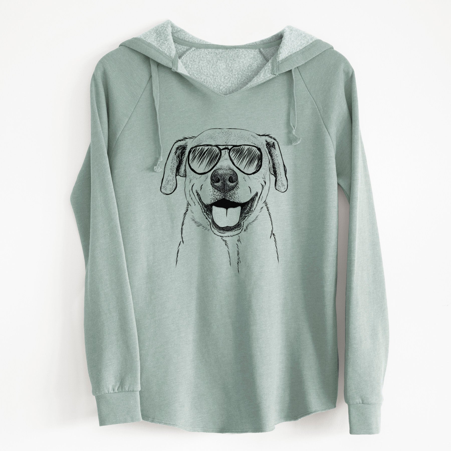 Aviator Ernie the Mixed Breed - Cali Wave Hooded Sweatshirt