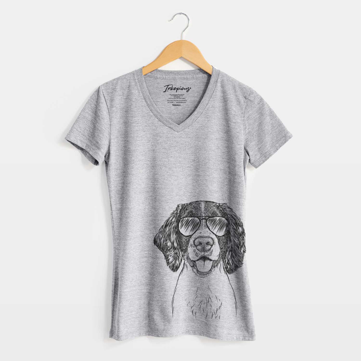Aviator Ever the English Springer Spaniel - Women's V-neck Shirt