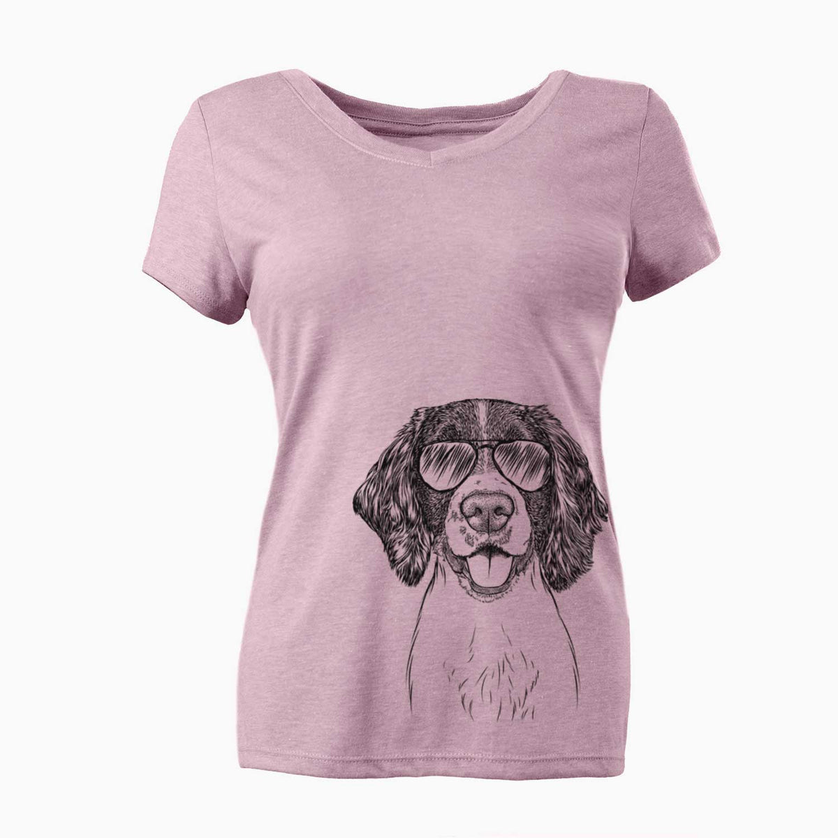 Aviator Ever the English Springer Spaniel - Women's V-neck Shirt