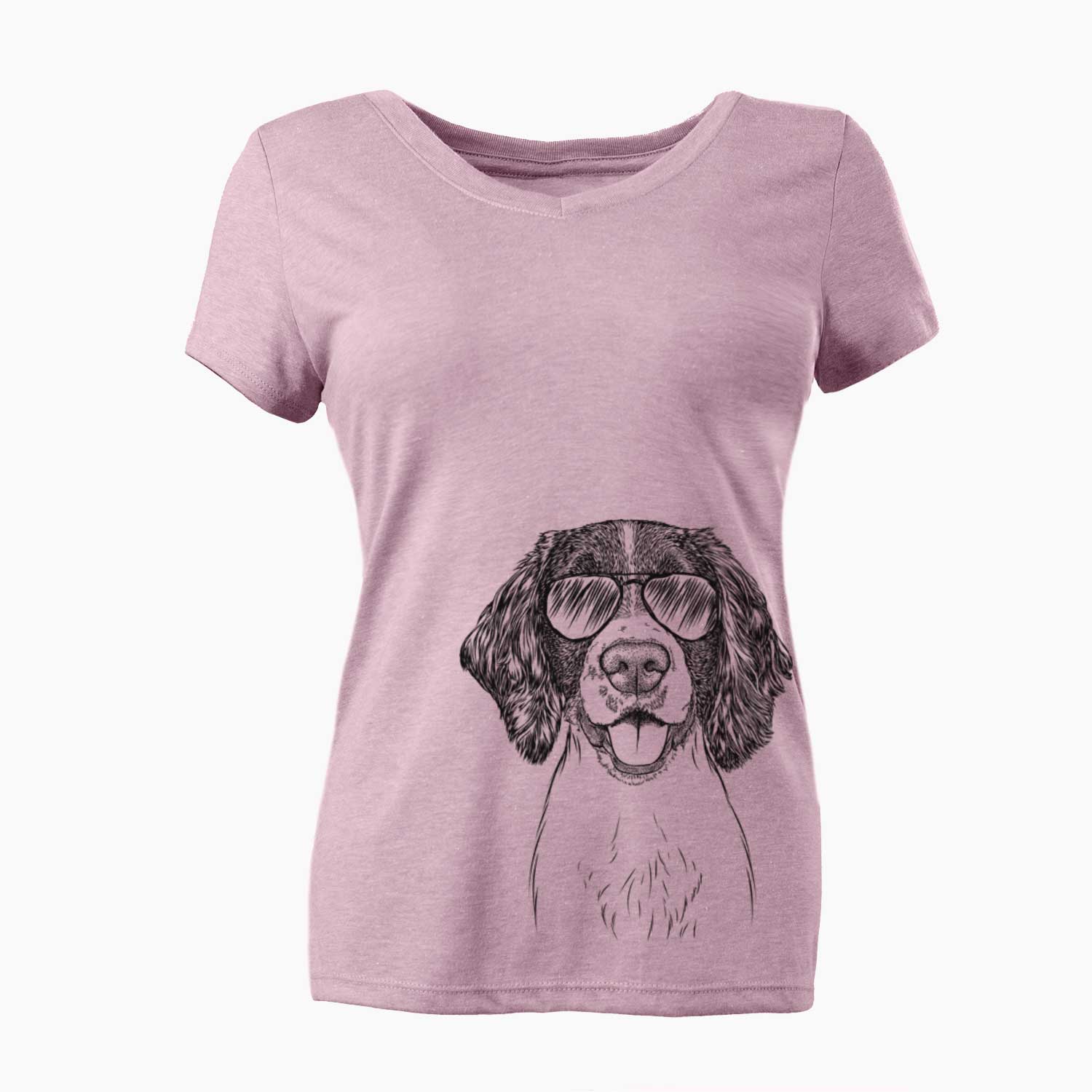 Aviator Ever the English Springer Spaniel - Women's V-neck Shirt