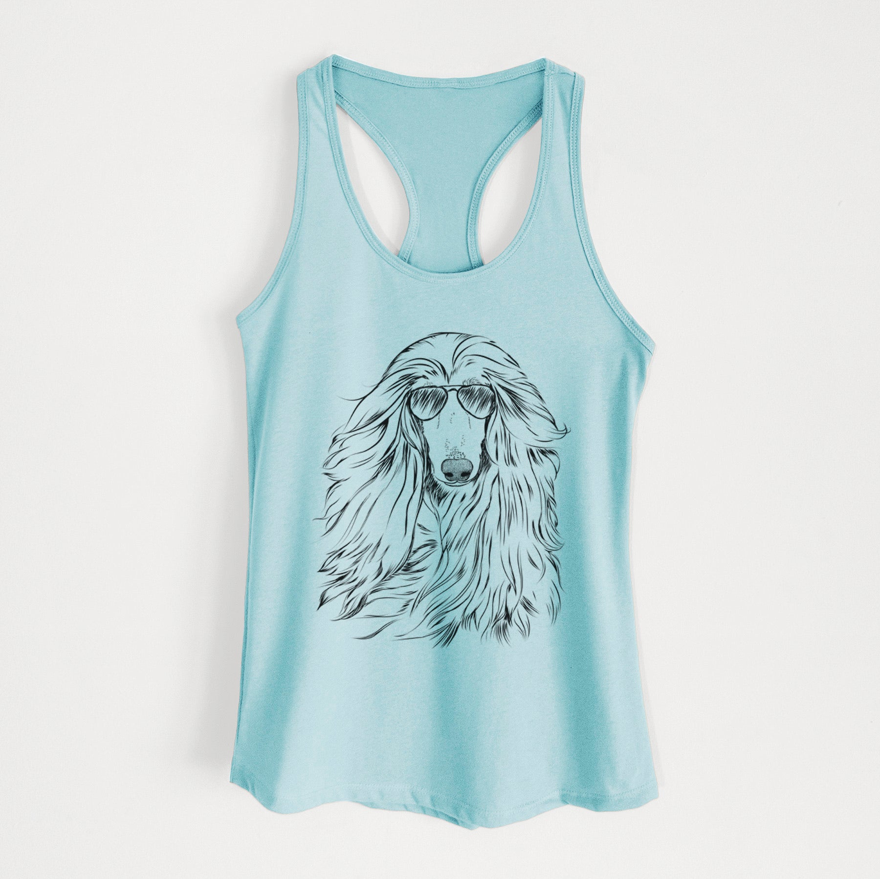 Fabio the Afghan Hound - Women's Racerback Tanktop