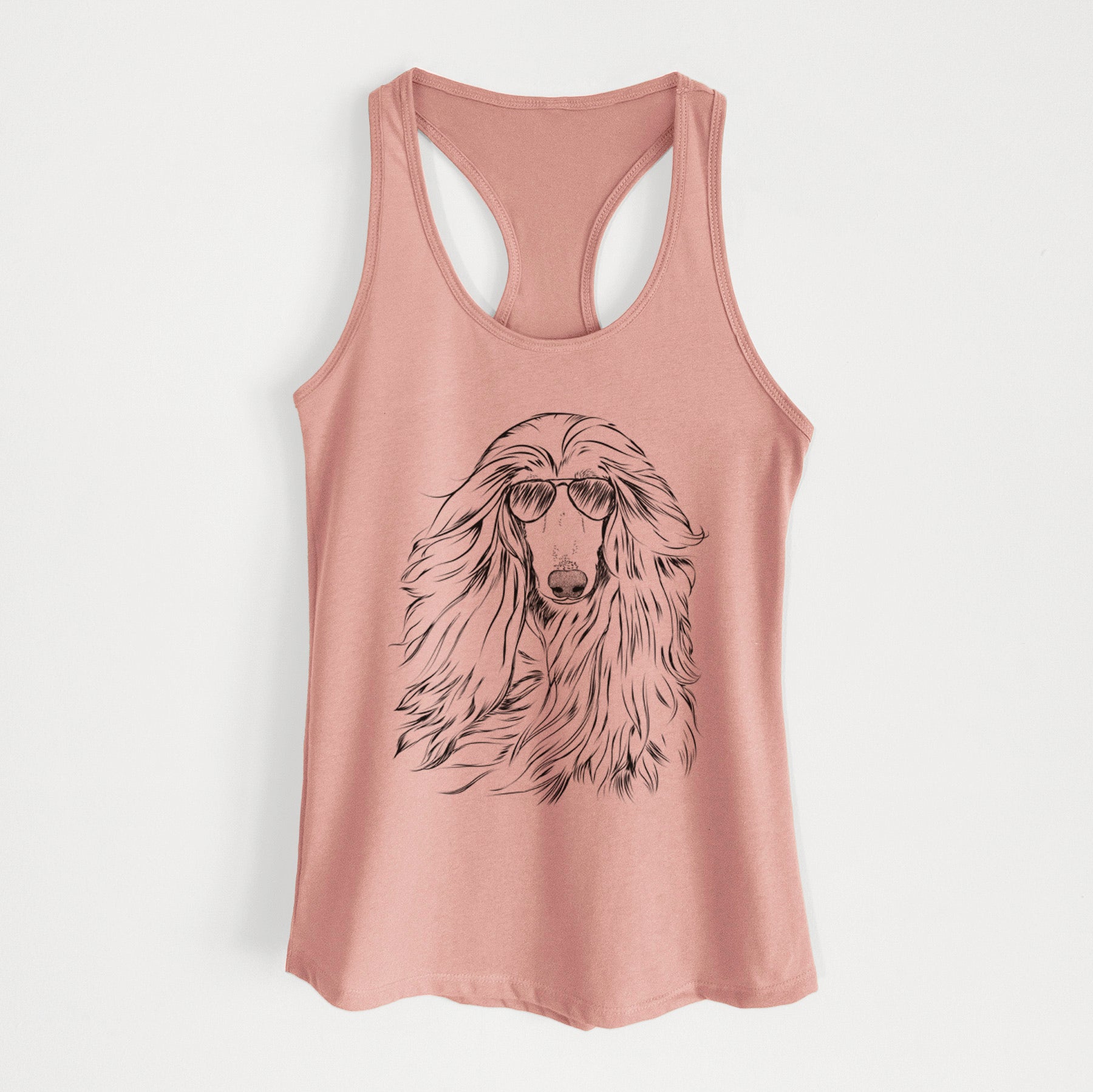 Fabio the Afghan Hound - Women's Racerback Tanktop