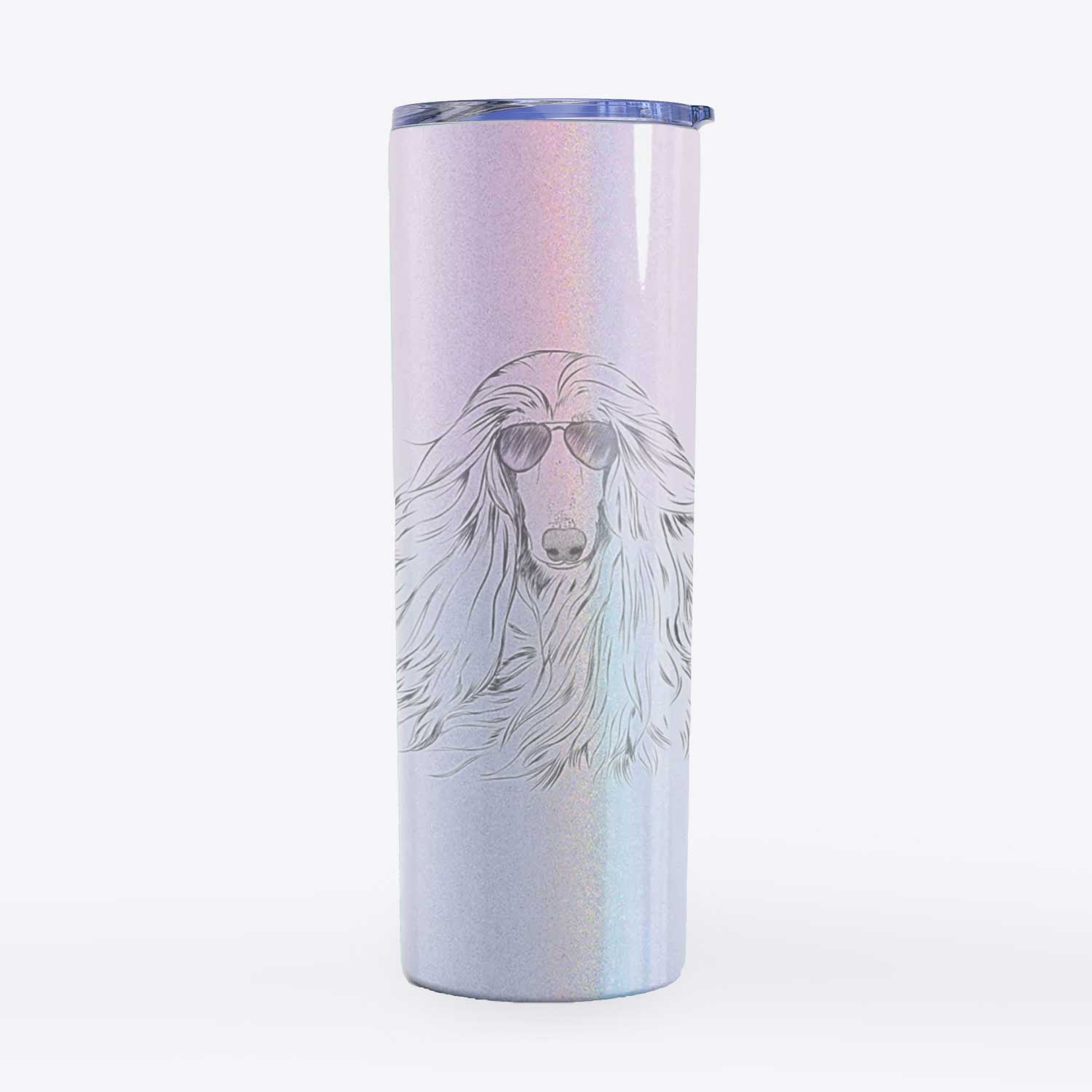 Fabio the Afghan Hound - 20oz Skinny Tumbler