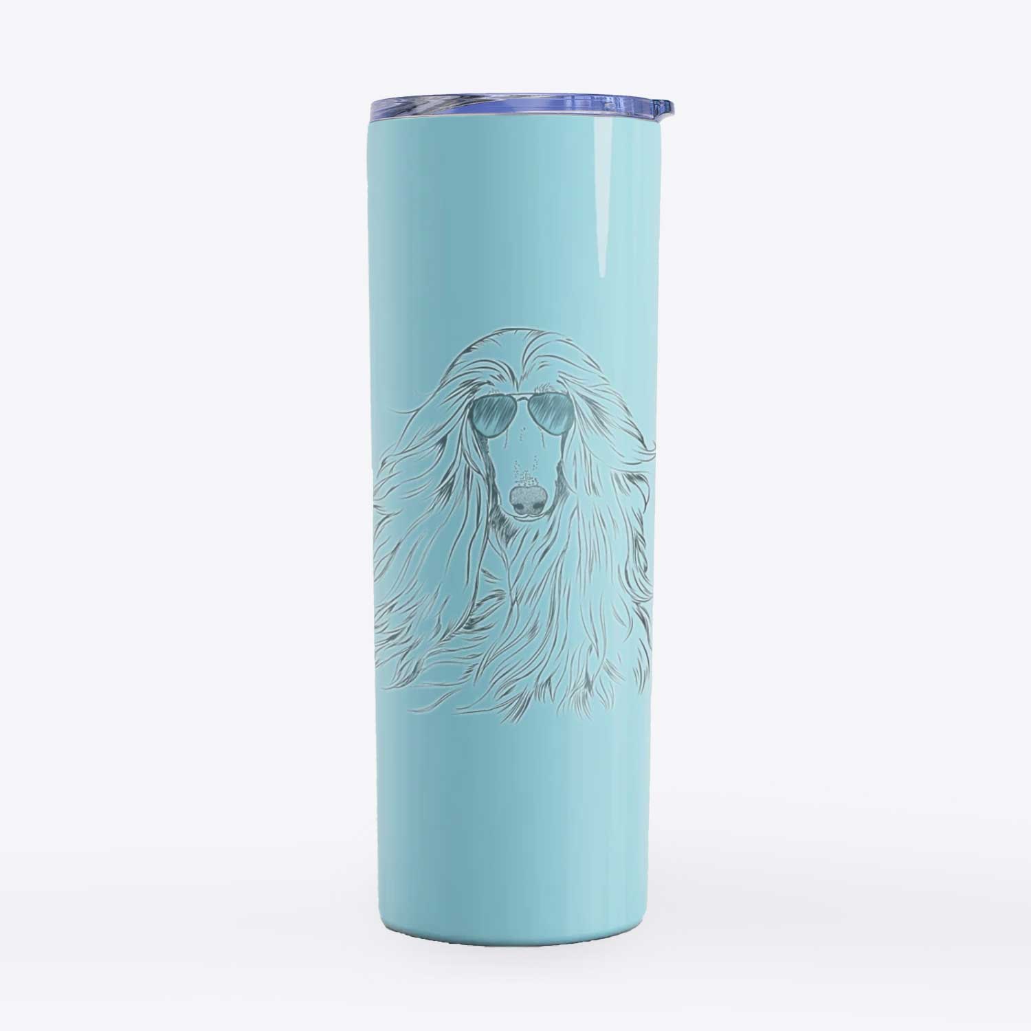 Fabio the Afghan Hound - 20oz Skinny Tumbler