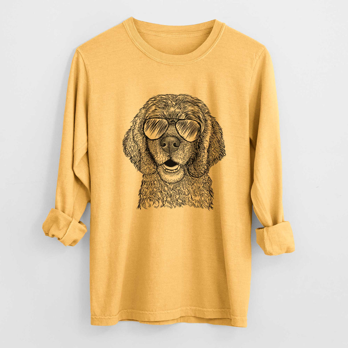 Aviators Fannie Mae the Cocker Spaniel - Heavyweight 100% Cotton Long Sleeve