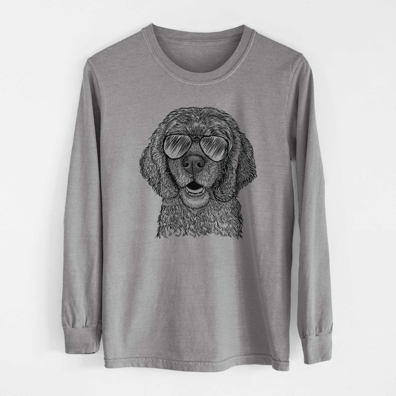 Aviators Fannie Mae the Cocker Spaniel - Heavyweight 100% Cotton Long Sleeve