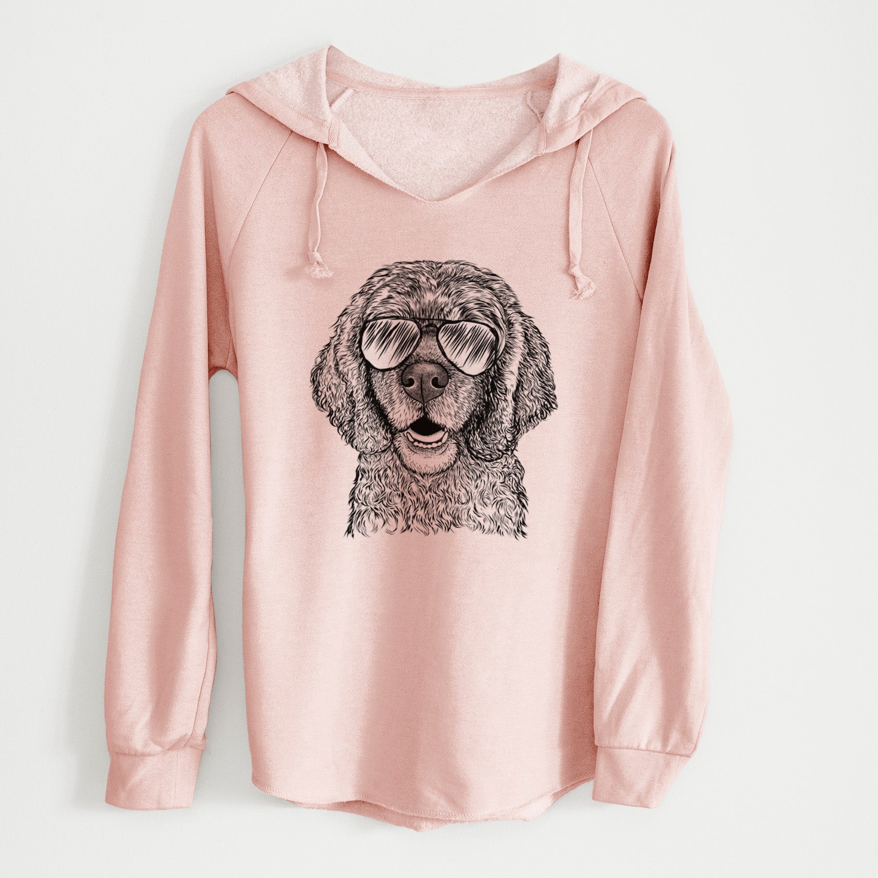 Aviator Fannie Mae the Cocker Spaniel - Cali Wave Hooded Sweatshirt