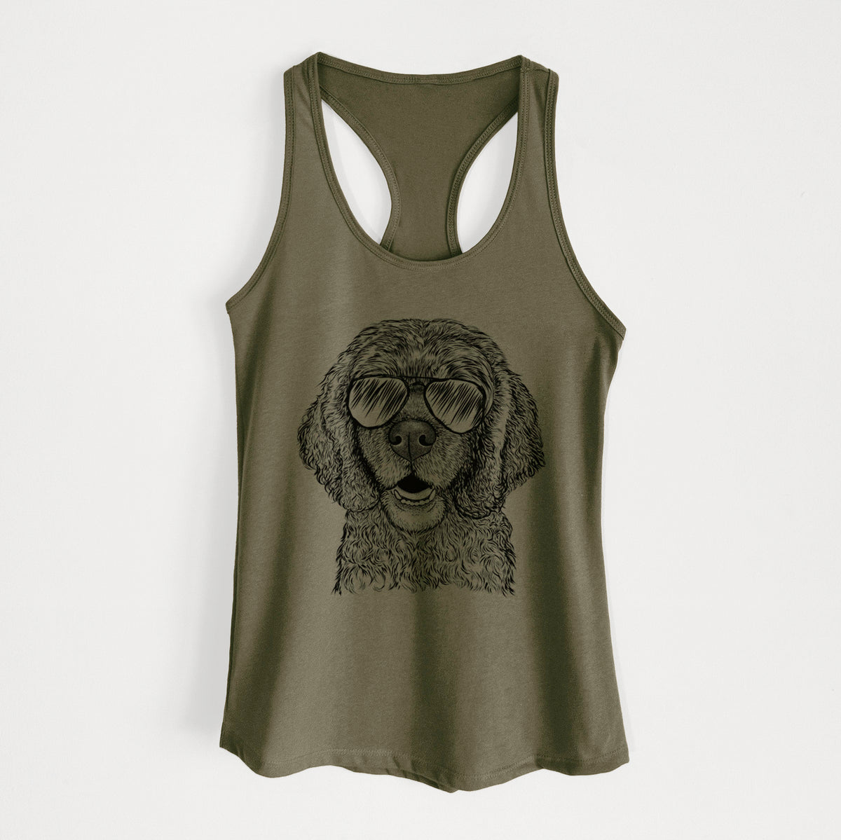 Fannie Mae the Cocker Spaniel - Women's Racerback Tanktop