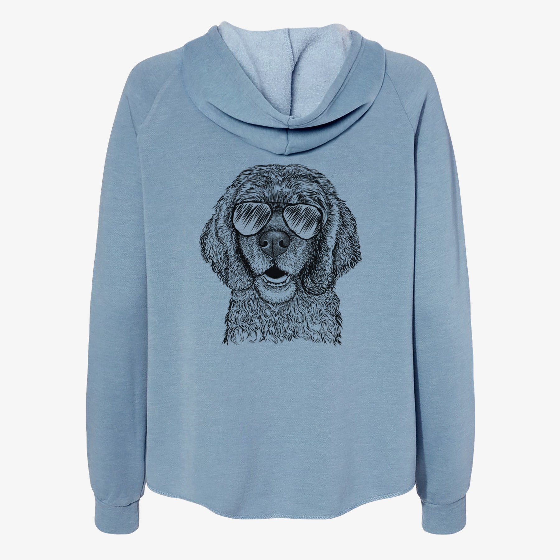 Fannie Mae the Cocker Spaniel - Women's Cali Wave Zip-Up Sweatshirt