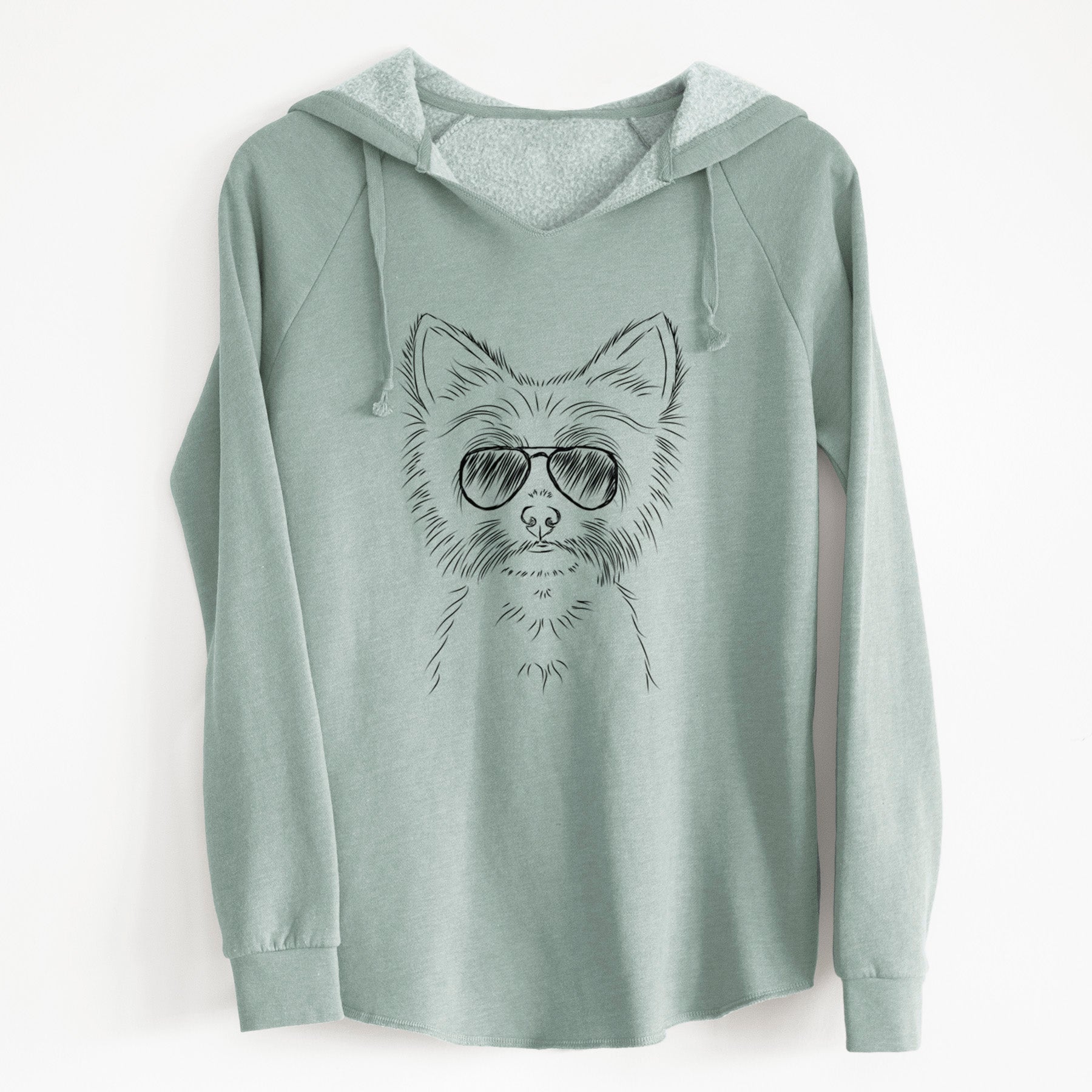 Aviator Farva the Yorkshire Terrier - Cali Wave Hooded Sweatshirt