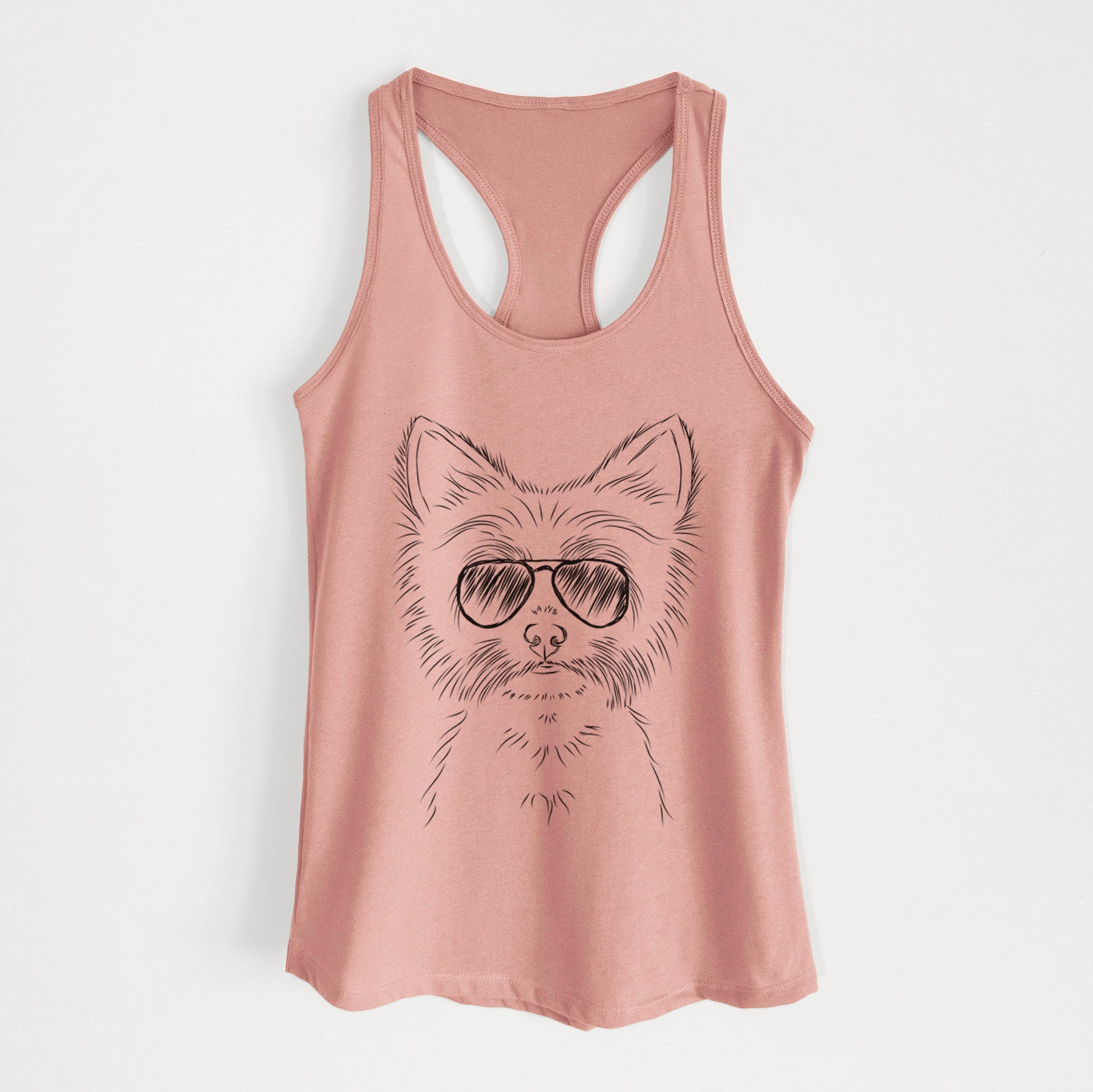 Farva the Yorkshire Terrier - Women's Racerback Tanktop