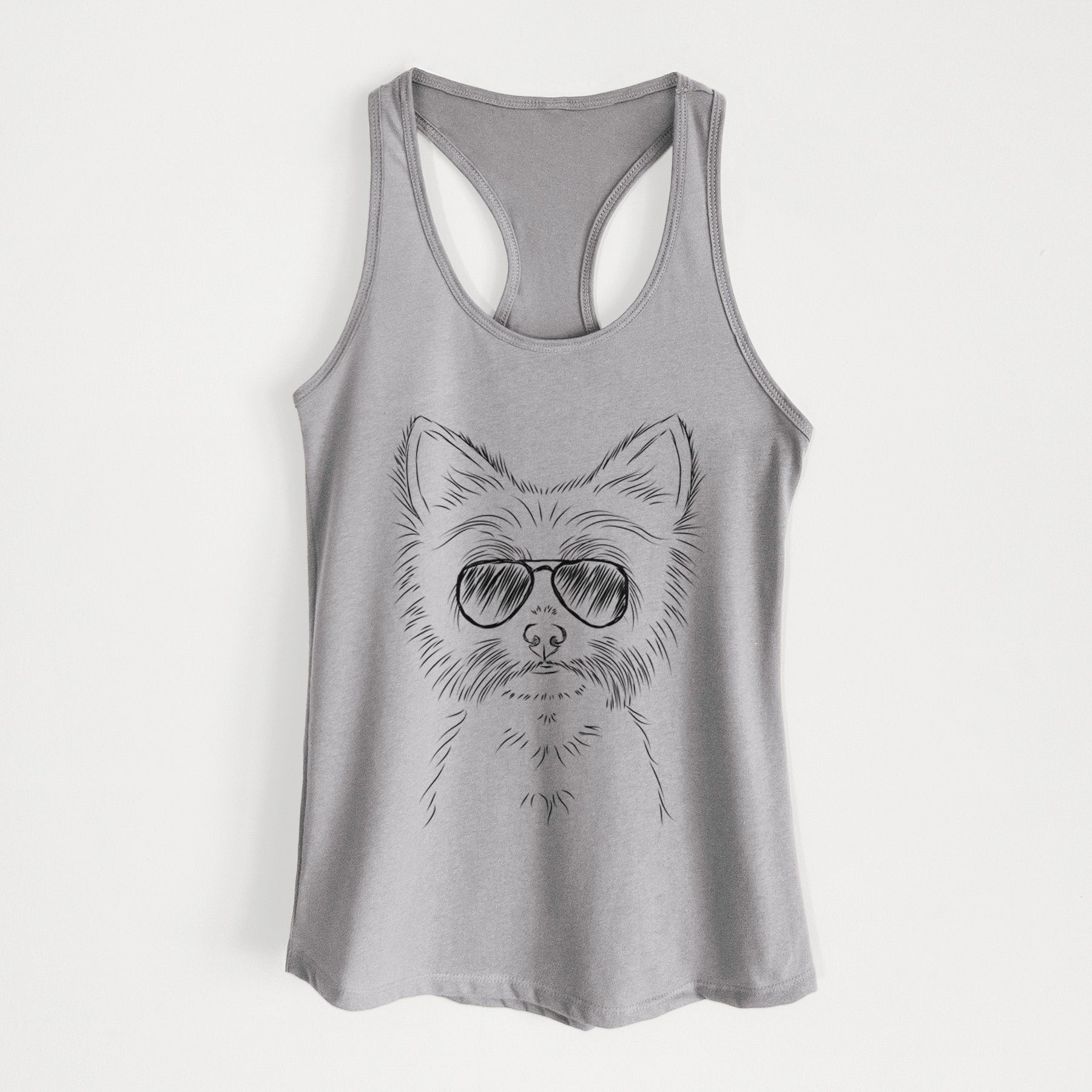 Farva the Yorkshire Terrier - Women's Racerback Tanktop