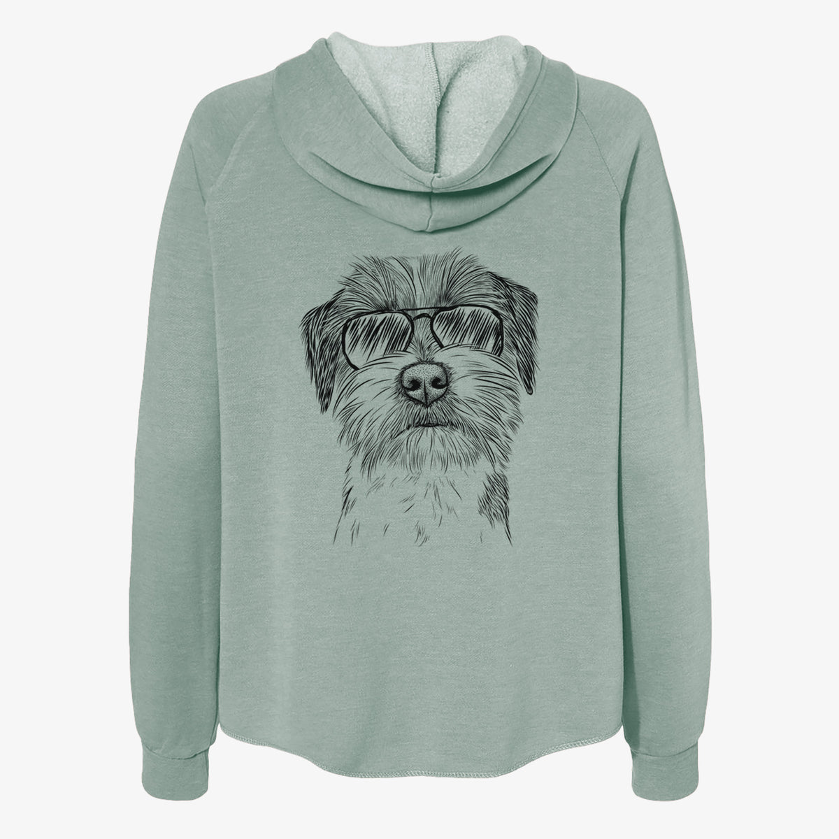 Feis the Parson Russell Terrier - Women's Cali Wave Zip-Up Sweatshirt