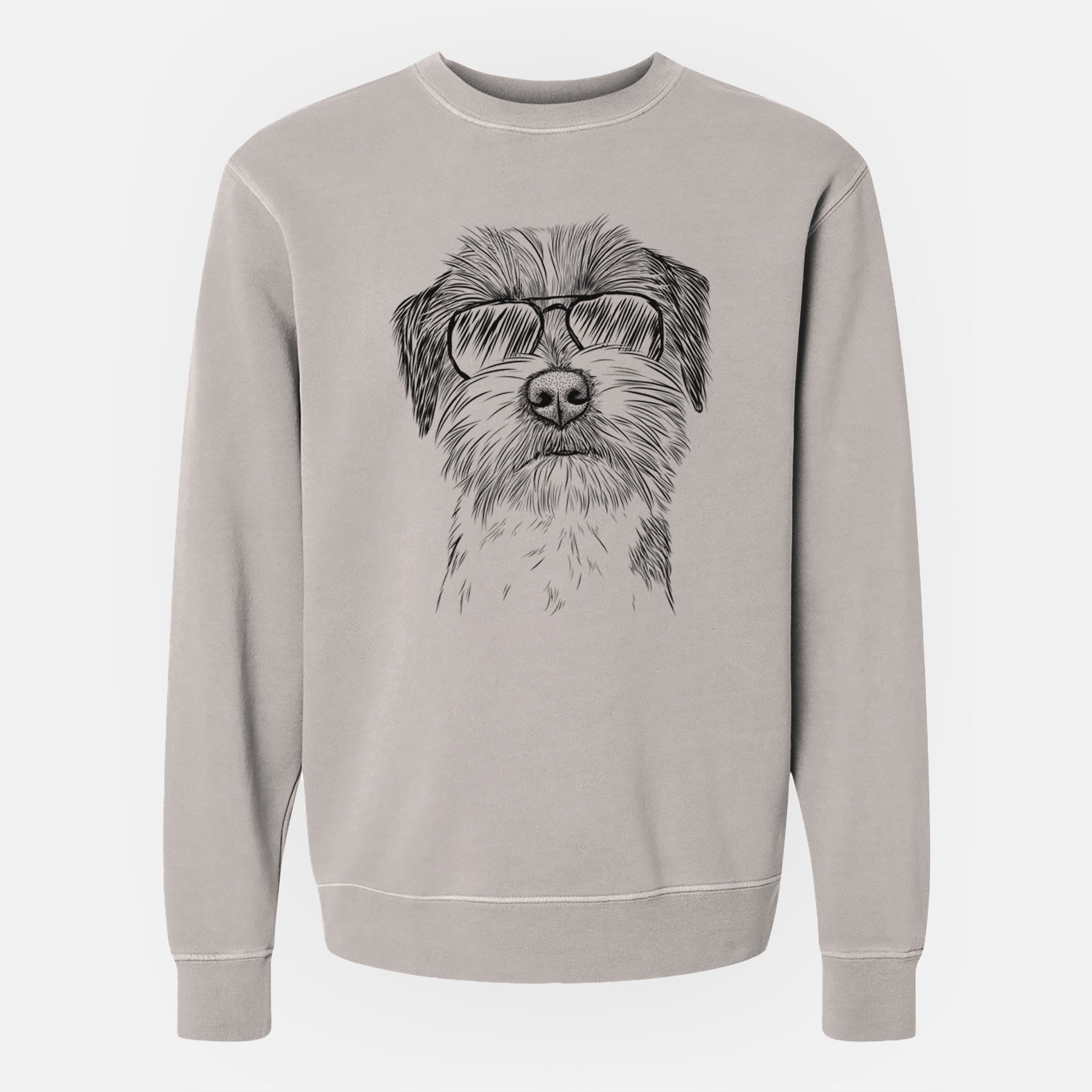 Aviator Feis the Parson Russell Terrier - Unisex Pigment Dyed Crew Sweatshirt