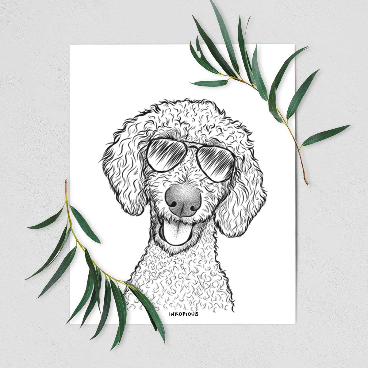 Fenway the Goldendoodle Art Print