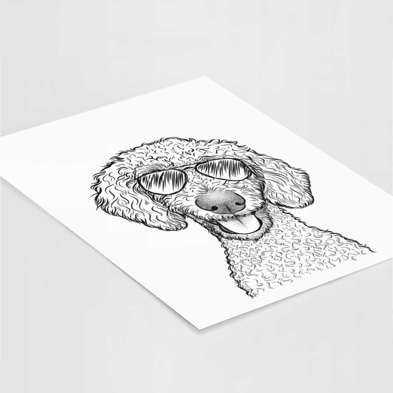 Fenway the Goldendoodle Art Print