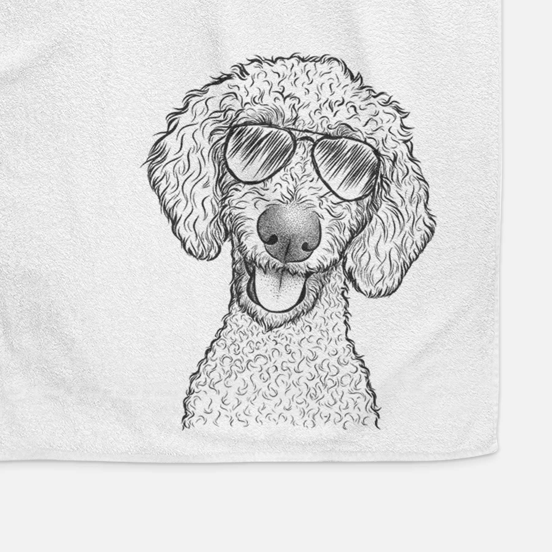 Fenway the Goldendoodle Decorative Hand Towel