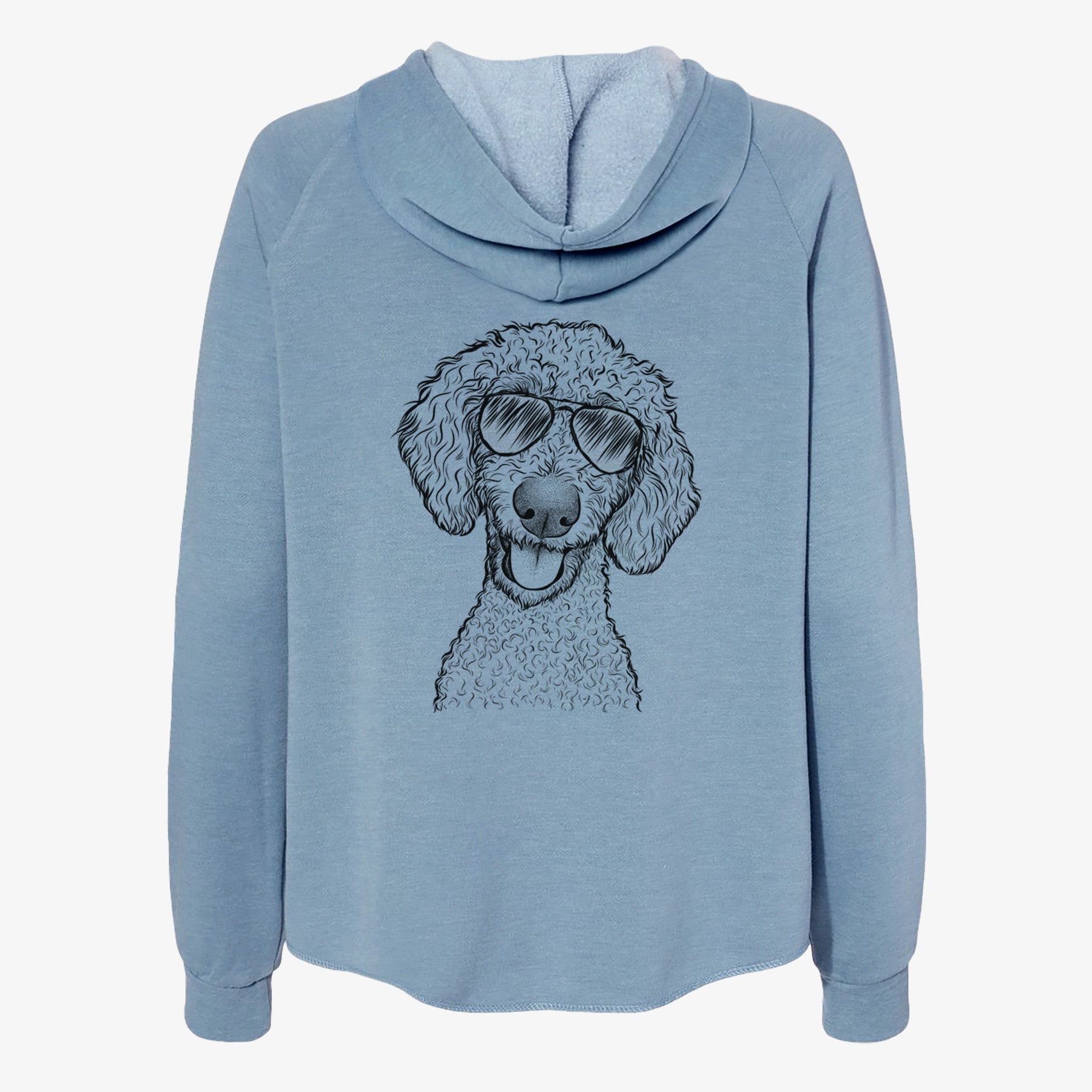 Fenway the Goldendoodle - Women's Cali Wave Zip-Up Sweatshirt