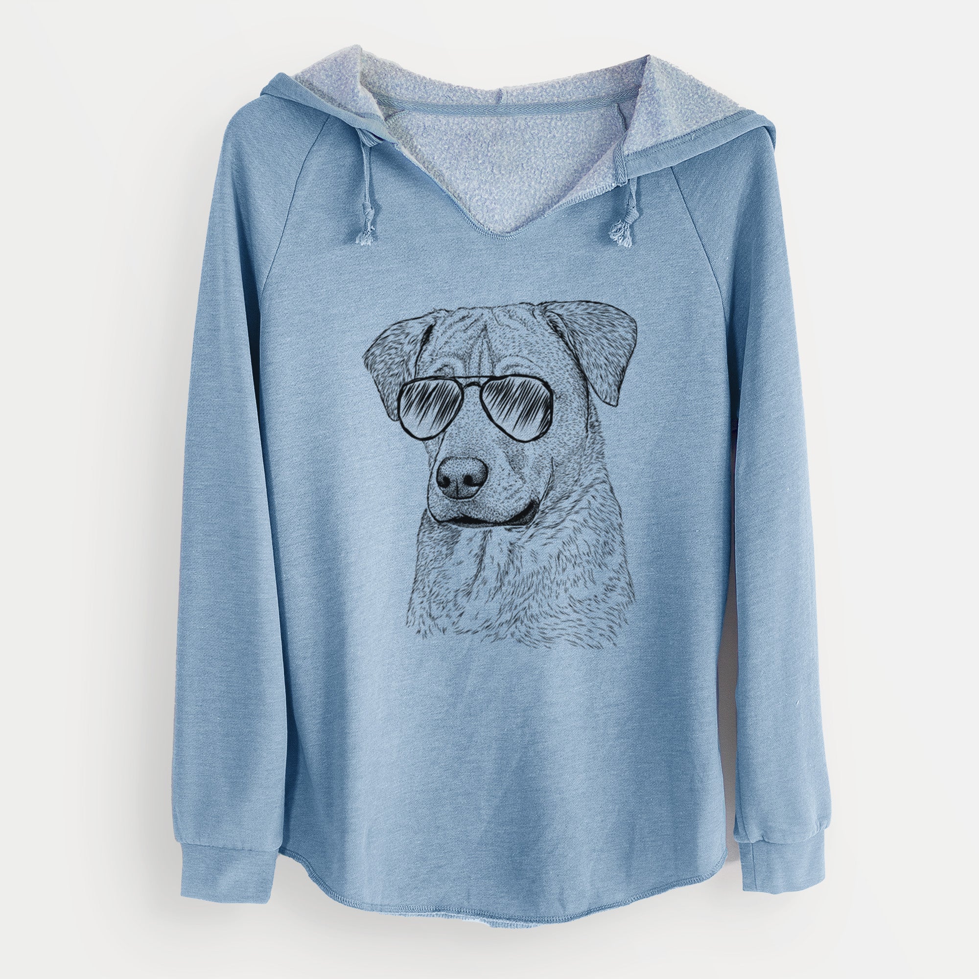 Aviator Feta the Mixed Breed - Cali Wave Hooded Sweatshirt