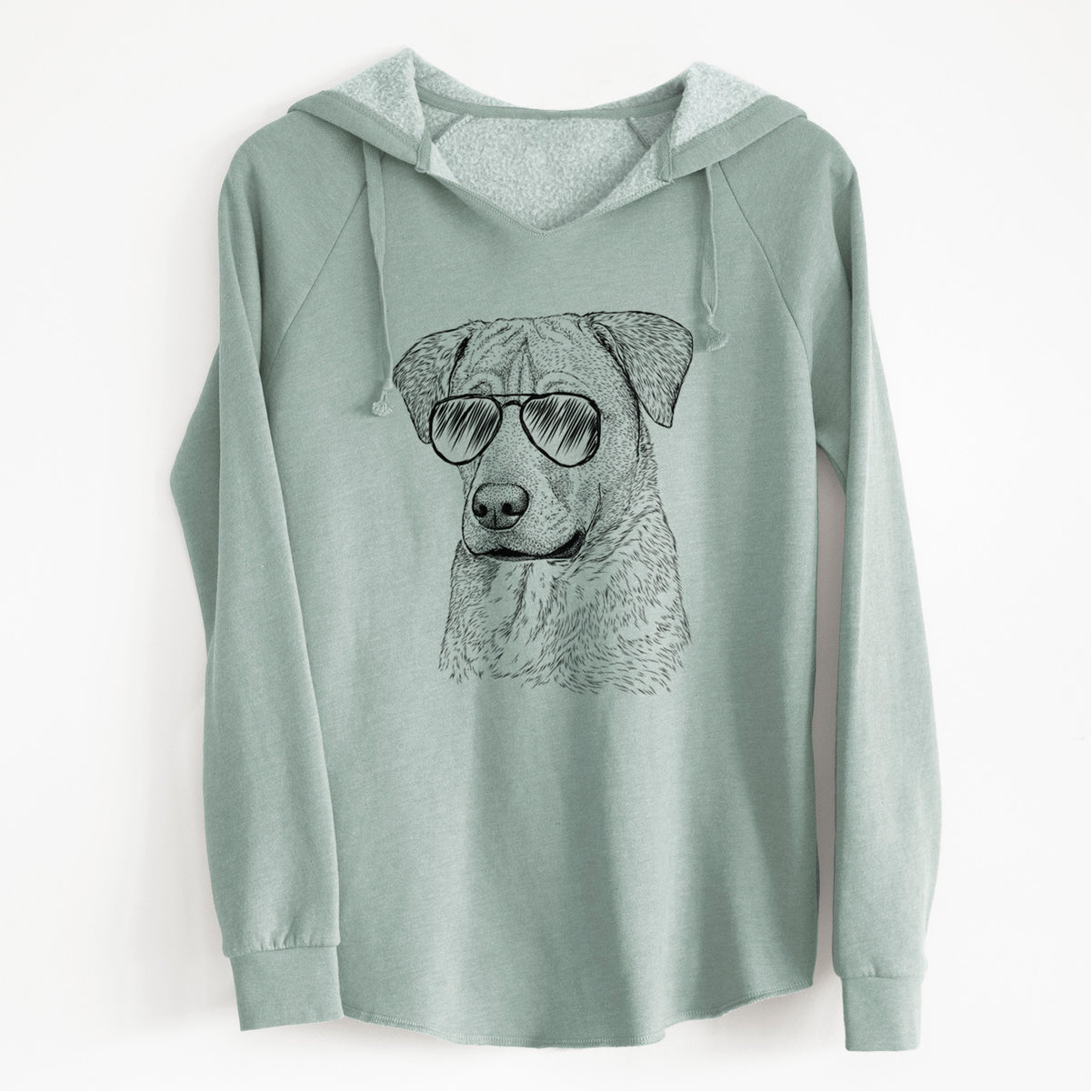 Aviator Feta the Mixed Breed - Cali Wave Hooded Sweatshirt