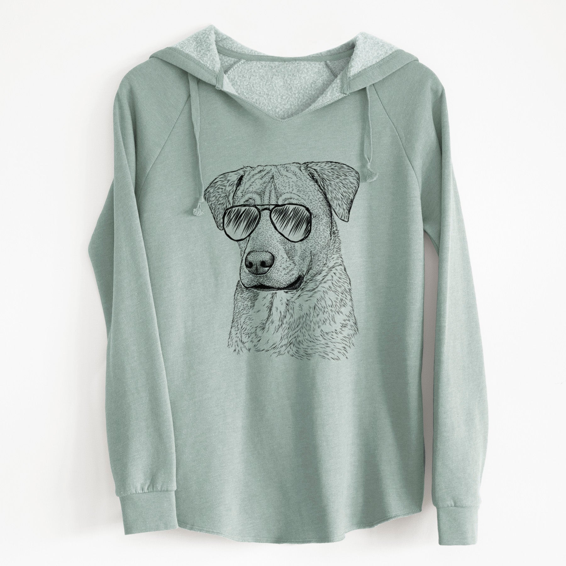 Aviator Feta the Mixed Breed - Cali Wave Hooded Sweatshirt