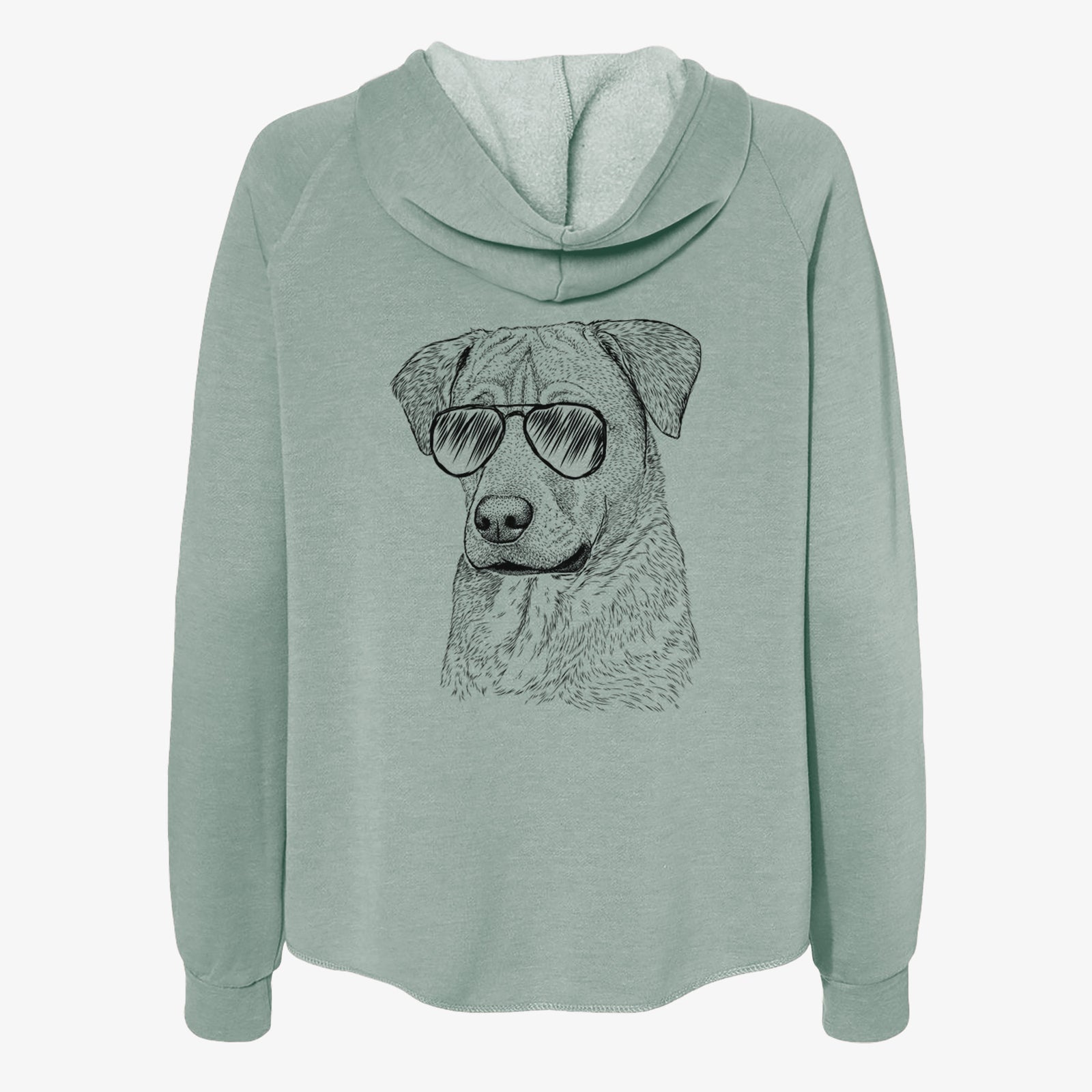 Feta the Mixed Breed - Women's Cali Wave Zip-Up Sweatshirt