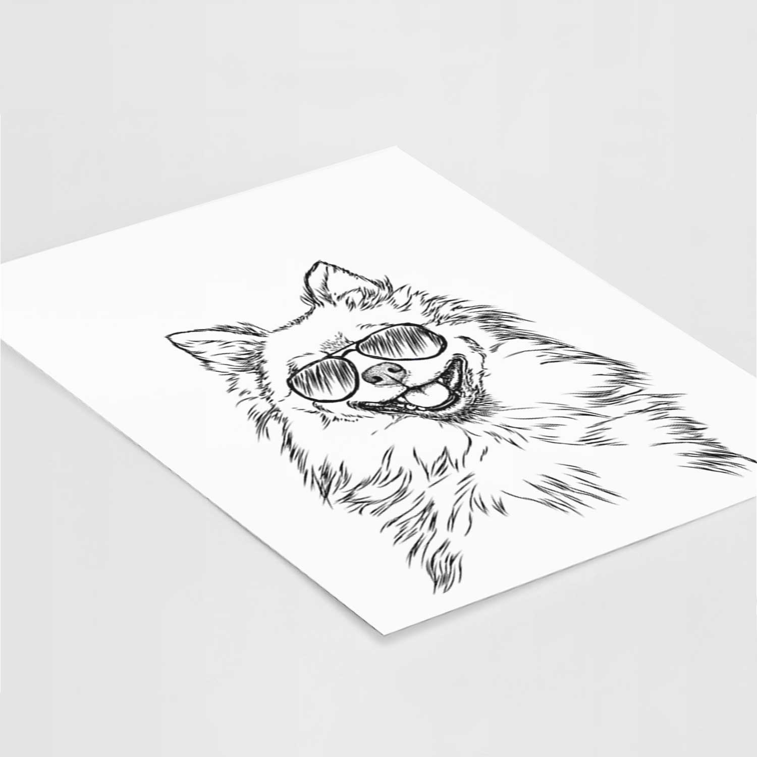 Fibi the Spitz Art Print