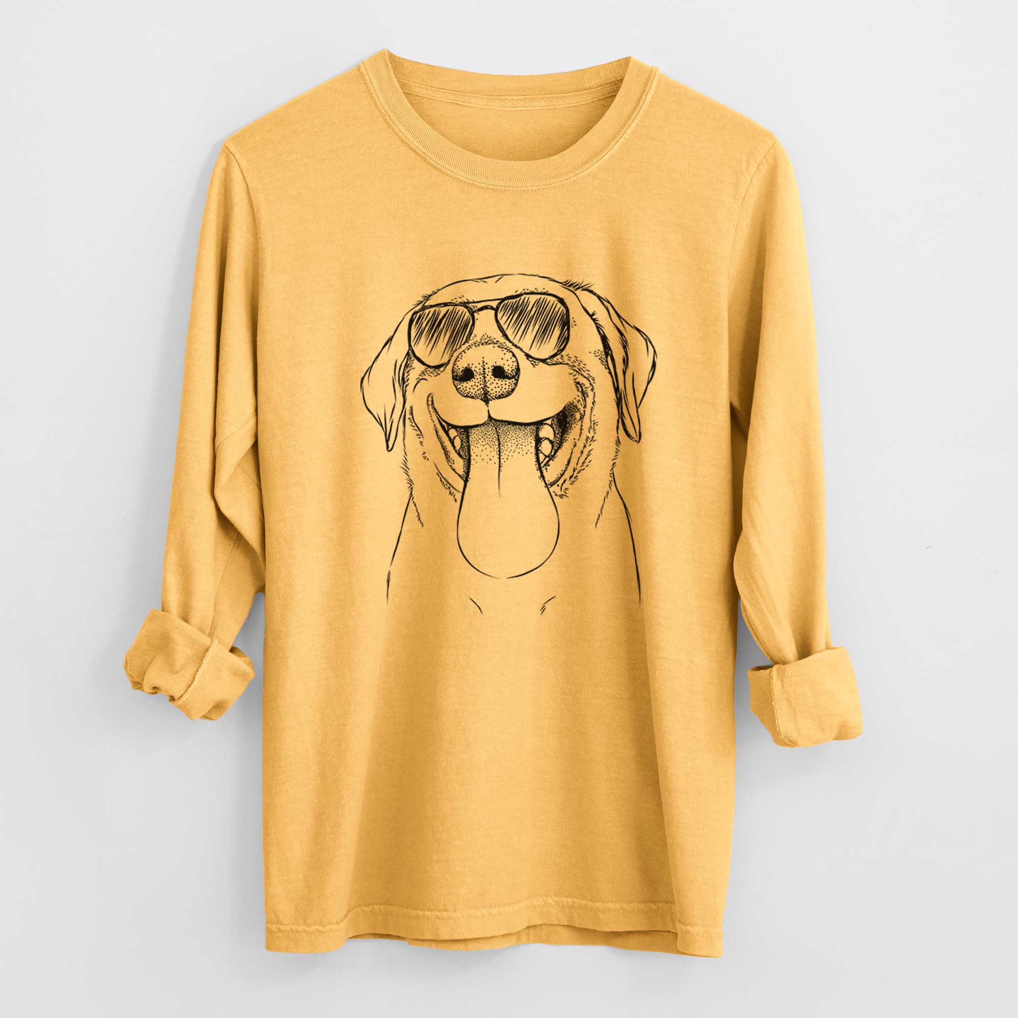 Aviators Fig the Labrador Retriever - Heavyweight 100% Cotton Long Sleeve
