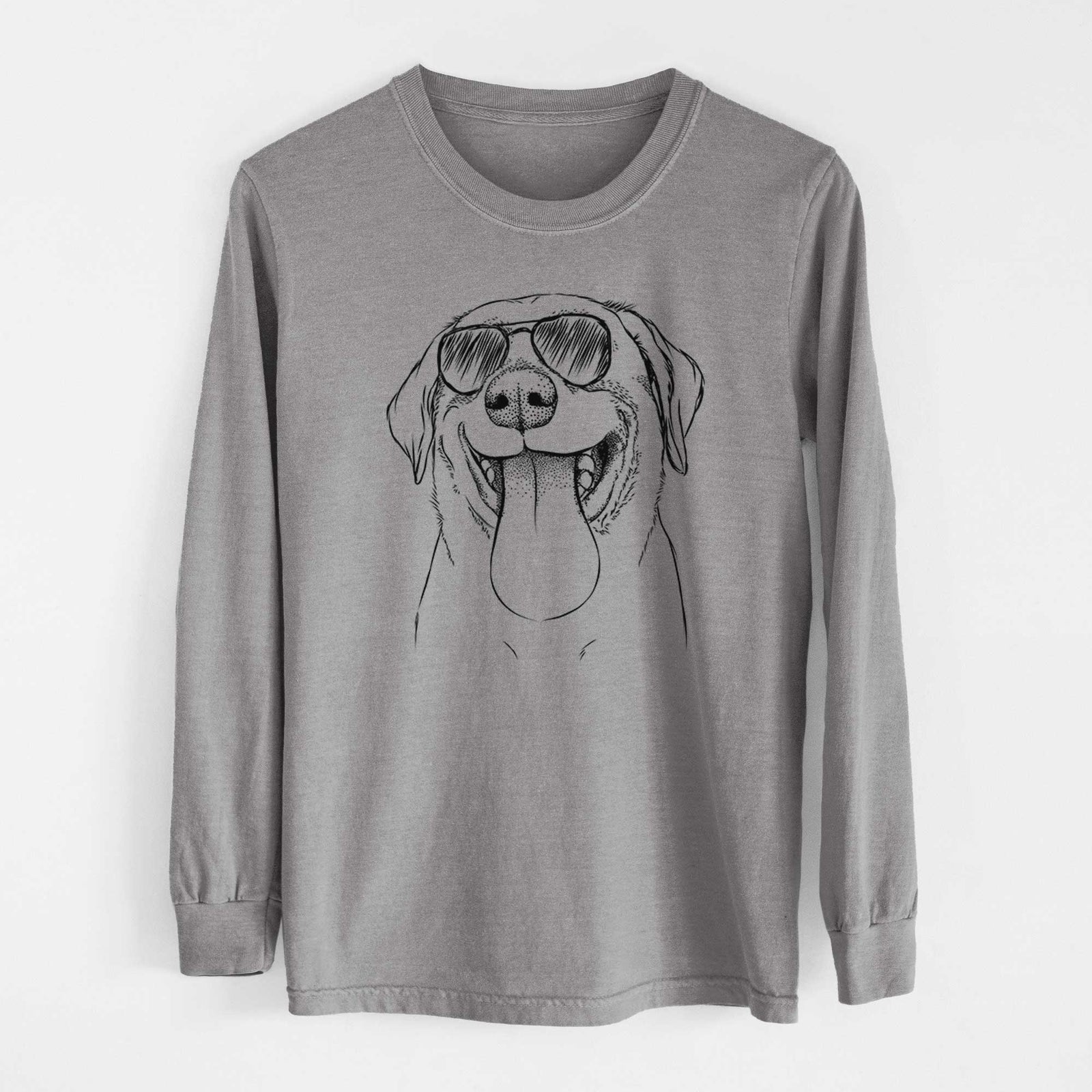 Aviators Fig the Labrador Retriever - Heavyweight 100% Cotton Long Sleeve