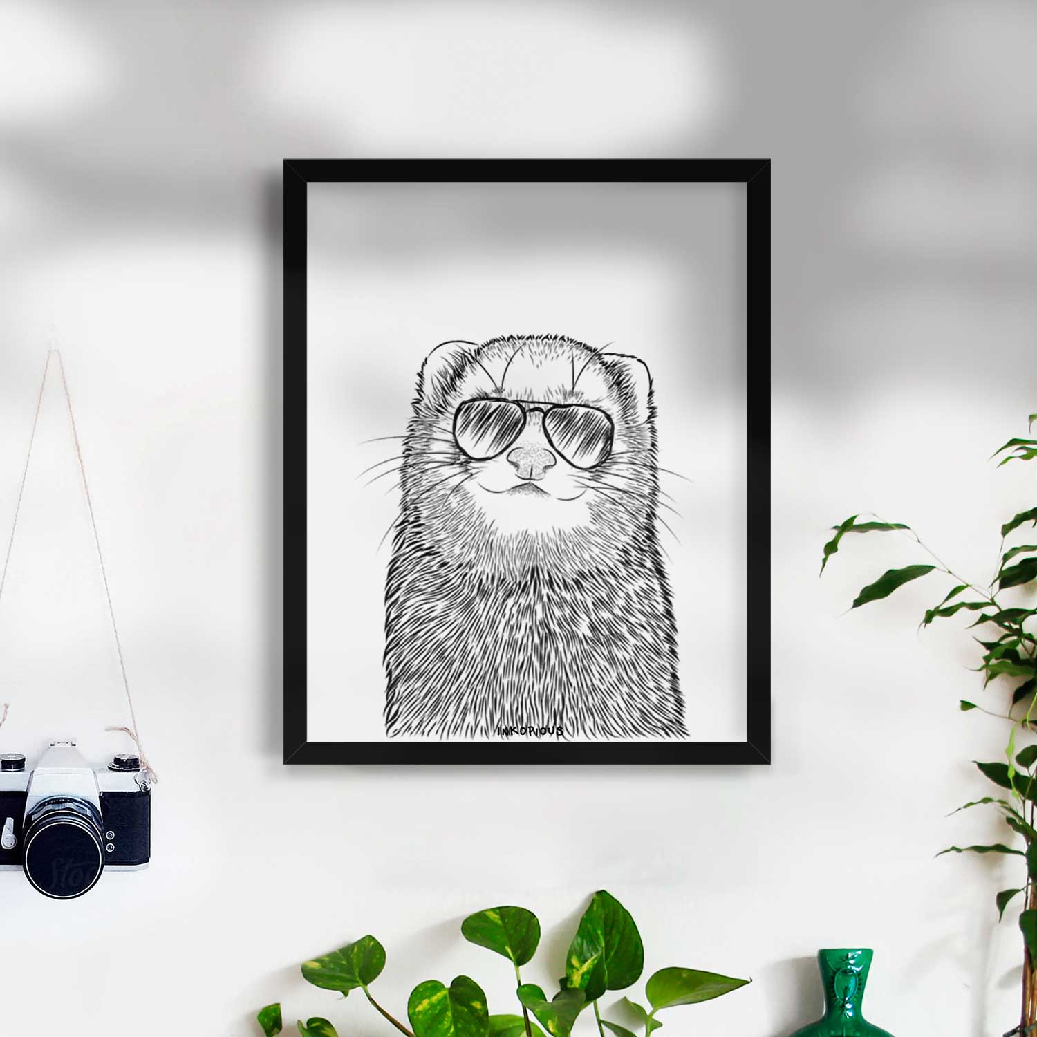 Fig the Ferret Art Print
