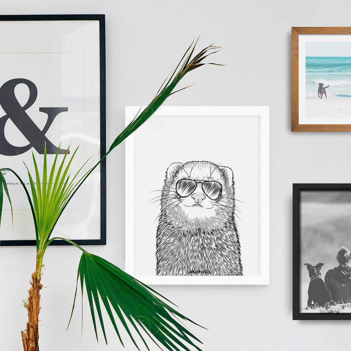 Fig the Ferret Art Print