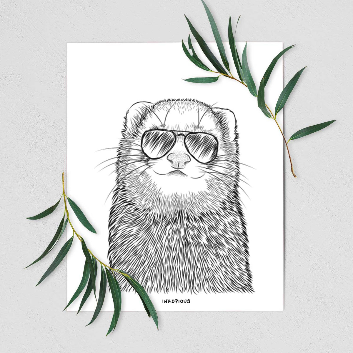 Fig the Ferret Art Print